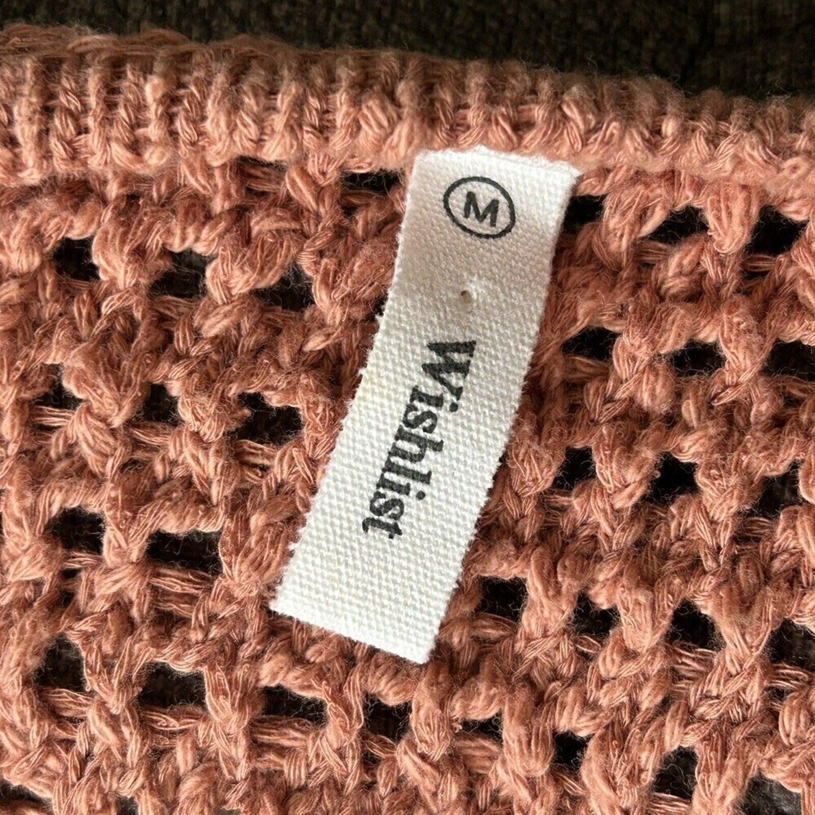 Wishlist Women's Sweater, Fall Orange, Short Sleeve, Size M, Cotton Knit #H1290