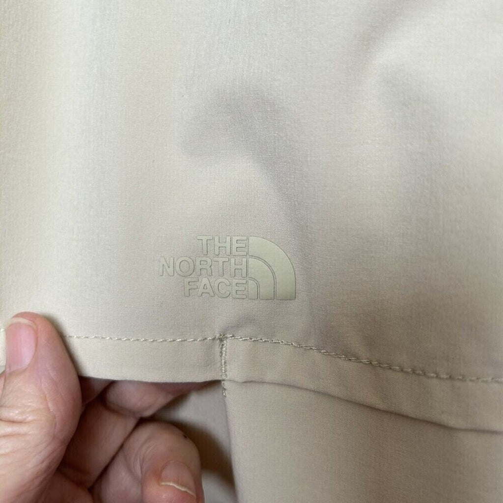 Men's The North Face Sniktau Short Sleeve Sun Shirt Vented Beige Size (S) #1140