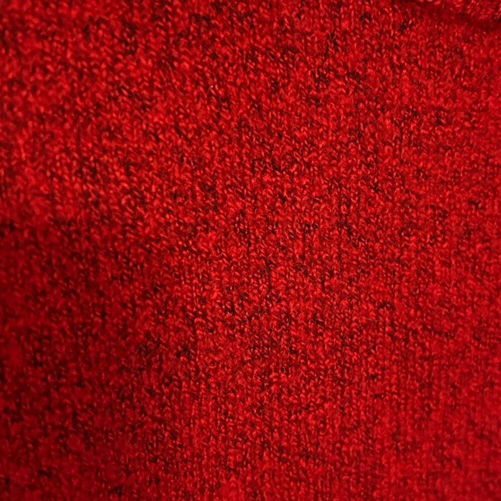 Talbots Red Mock Neck Sweater Women's Sz. L, Buttoned Mock Neck #