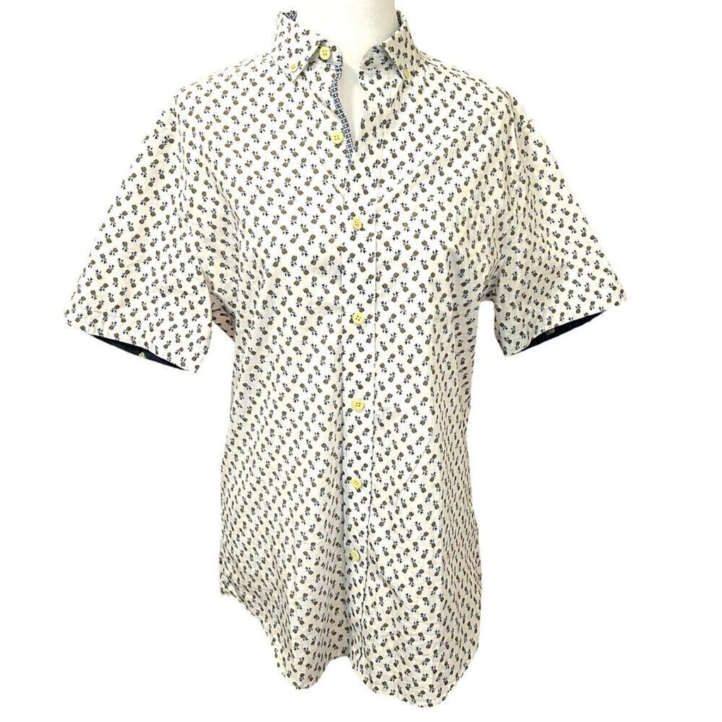 Johnston & Murphy Women's Blouse Short Sleeve Pineapple Size (S) #J13