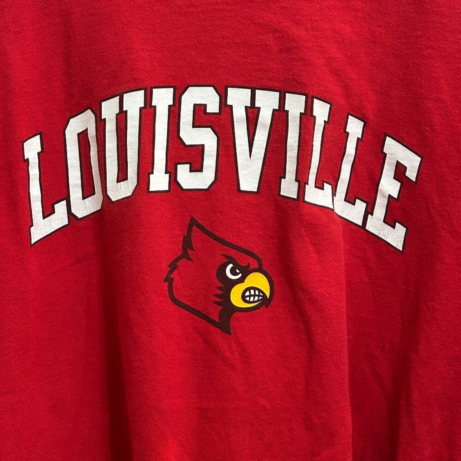 Louisville Cardinals University of UofL Red NCAA T-Shirt Men's Size M