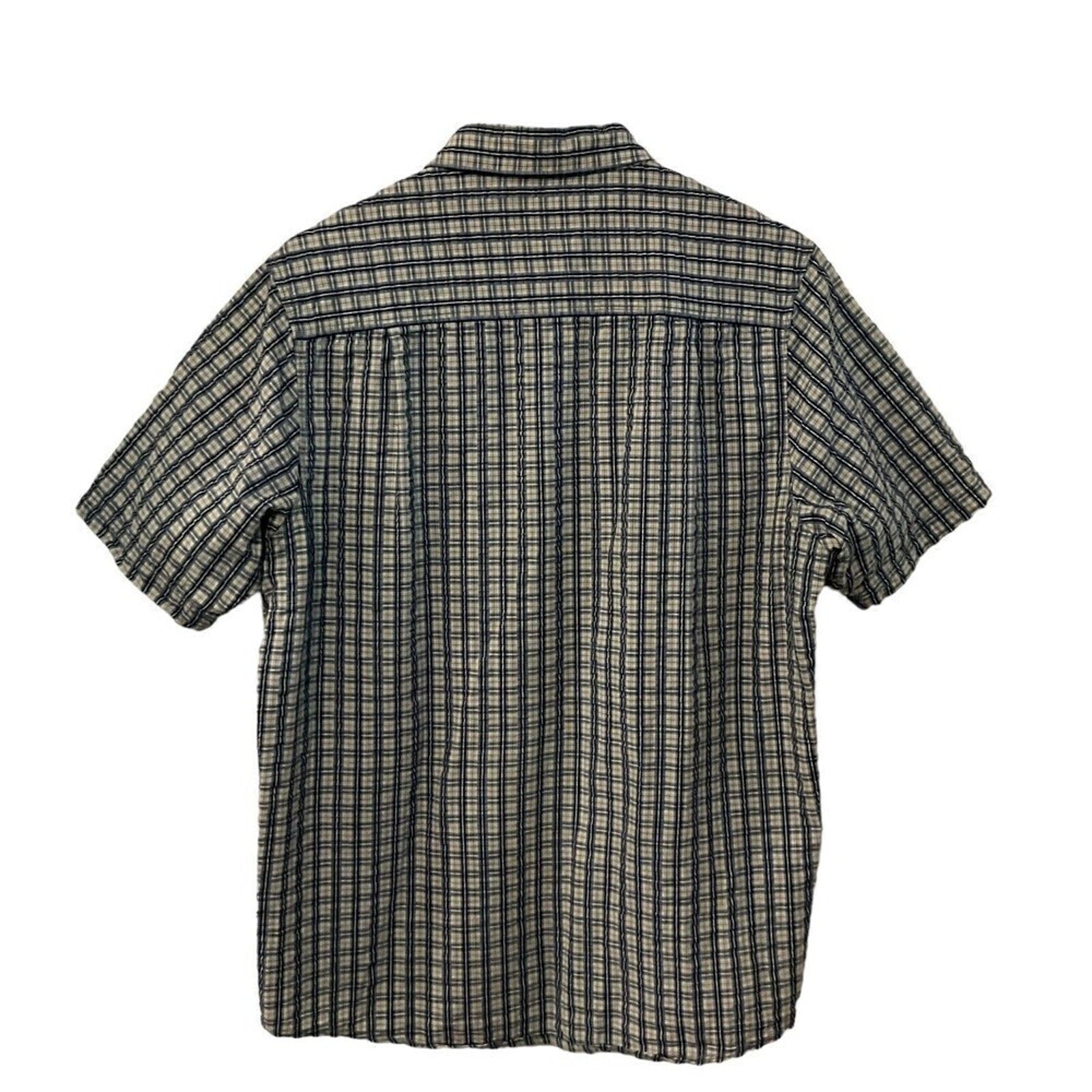 CLEARWATER OUTFITTERS Mens Sz M Short Sleeve Pld. Button Up Collared Shirt #1100