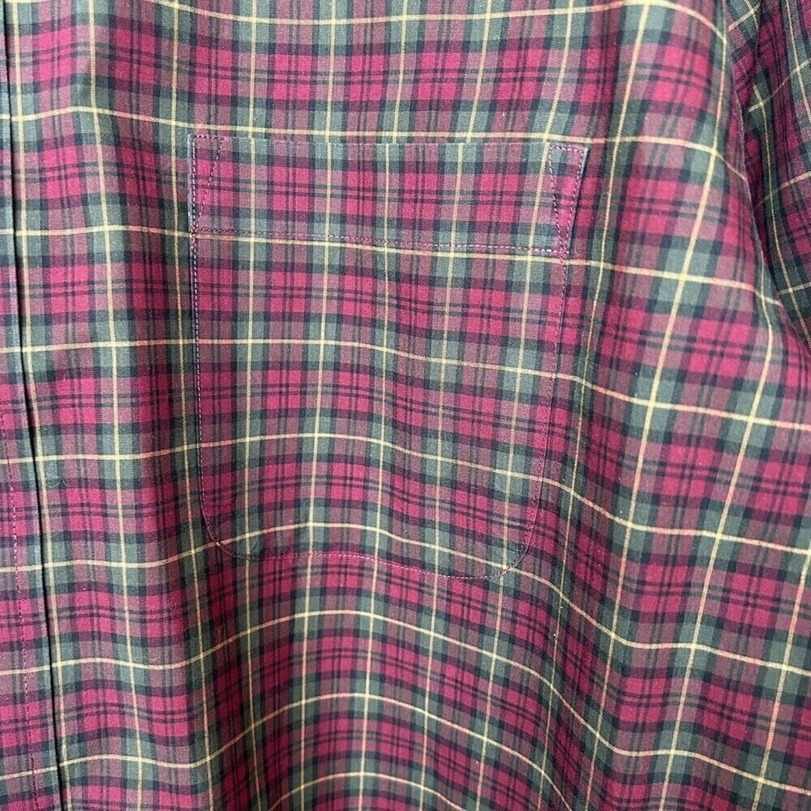 Daniel Cremieux Shirt Mens Size XL Long Sleeve Italian Fabric Plaid #F1238