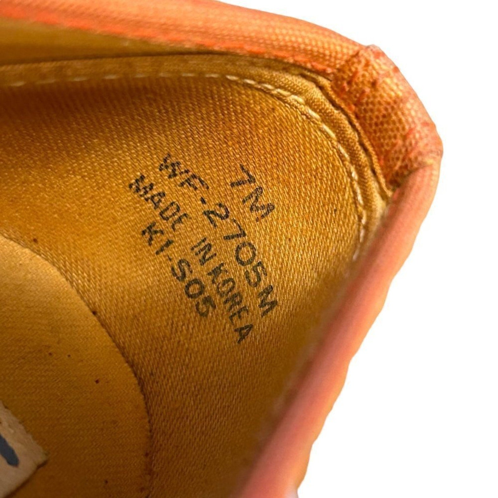 Keds Canvas Sneakers VTG 1990s Champions essentials Orange Women's Sz 7M #BSR