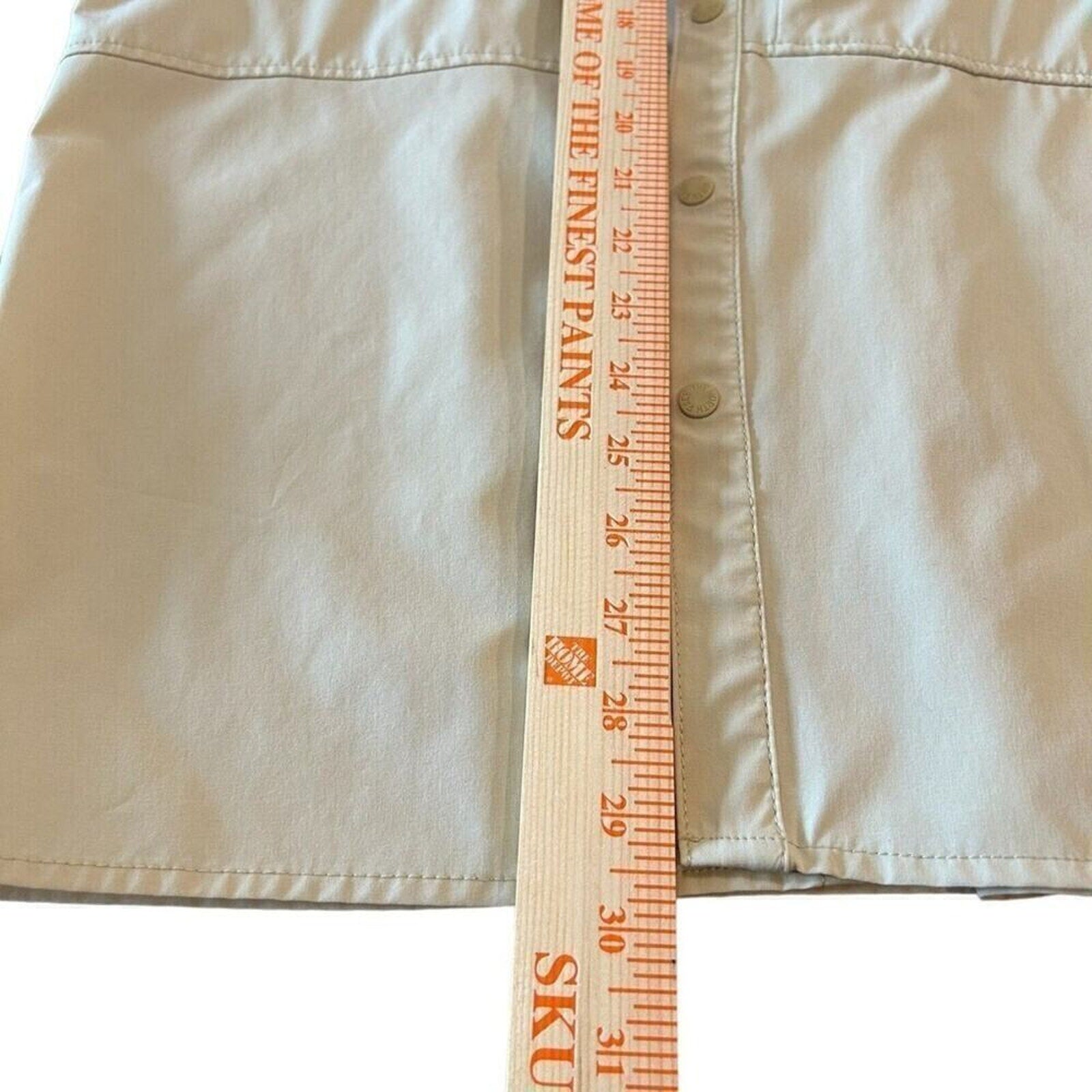 Men's The North Face Sniktau Short Sleeve Sun Shirt Vented Beige Size (S) #1140