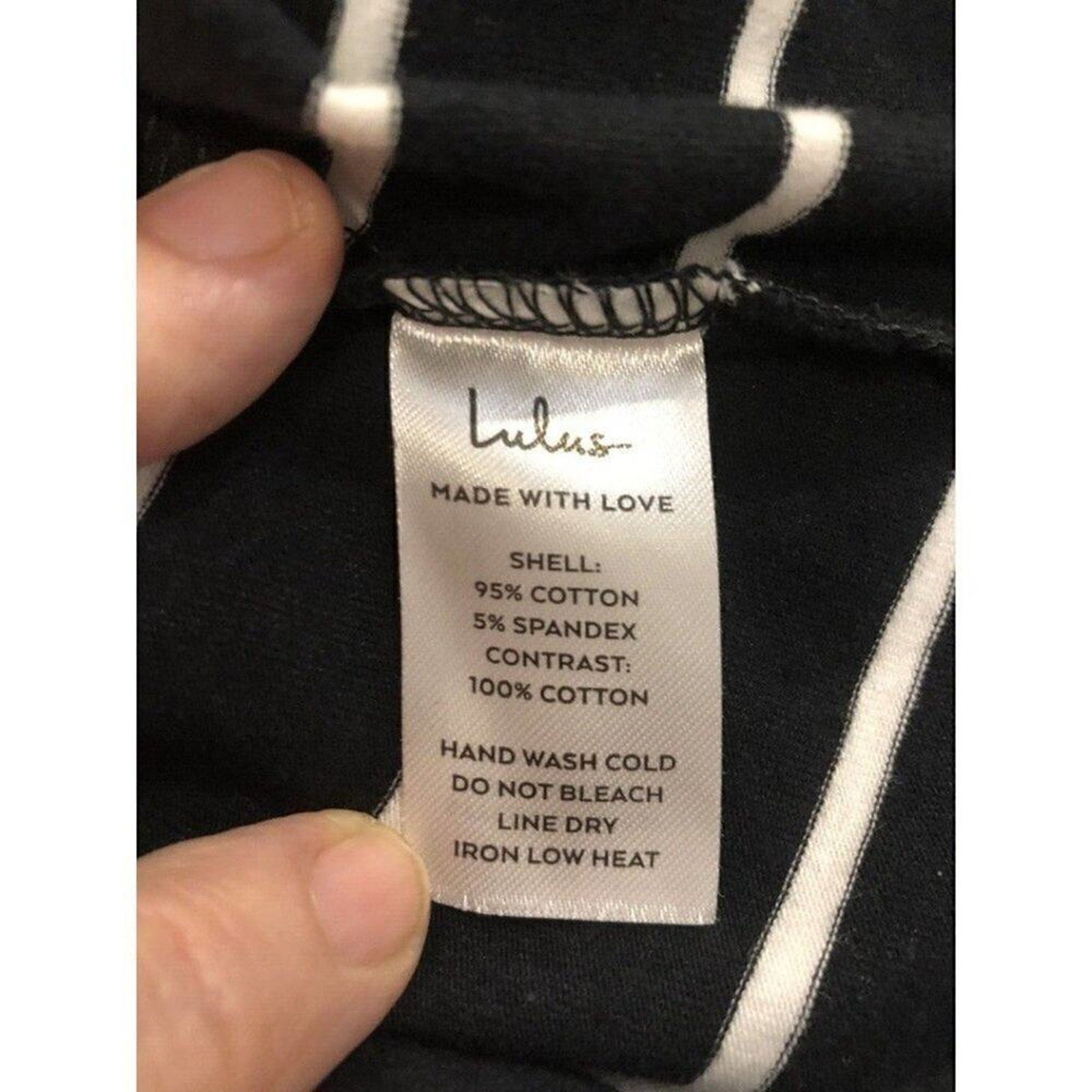 Lulus Women’s Striped Shirt Dress Size XS — Black & White