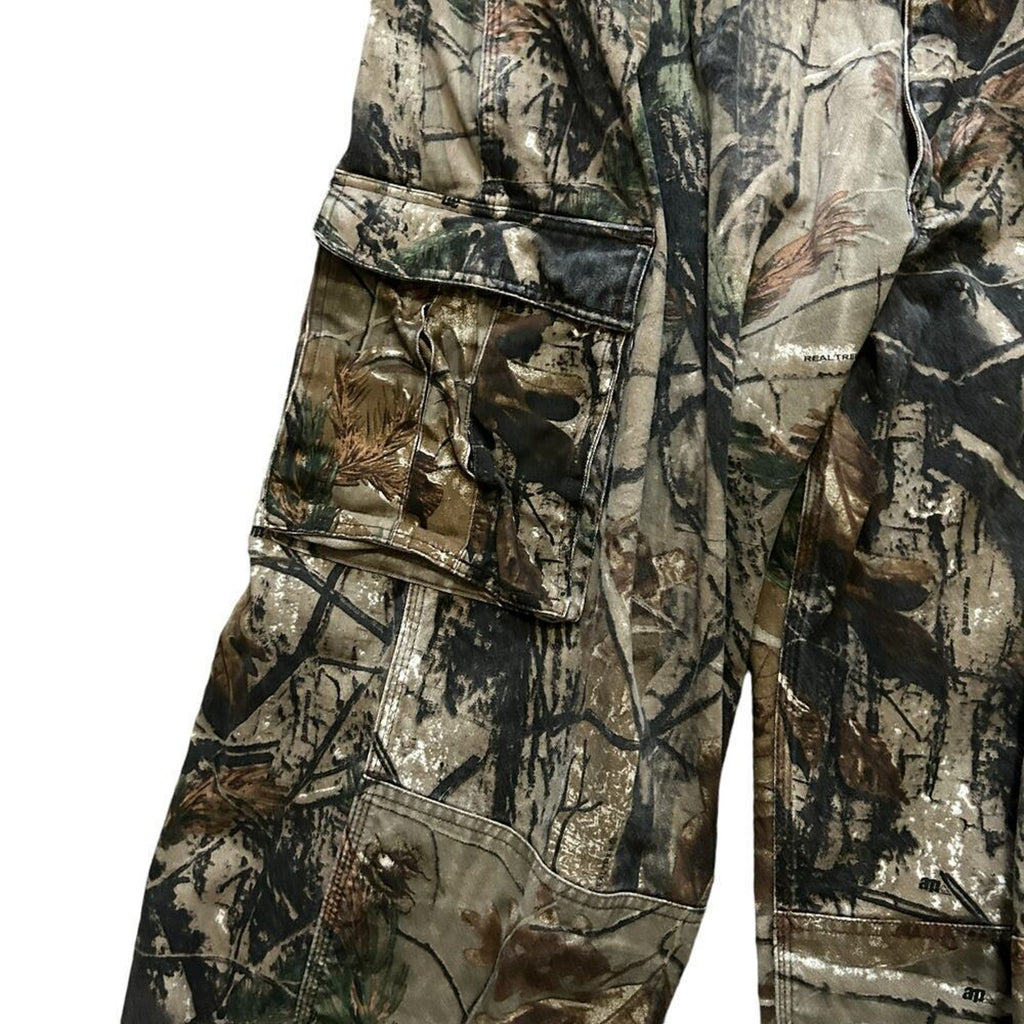 Walls Camo Hunting Pants Size XL Realtree Hardwood Adjustable Waist Cargo #