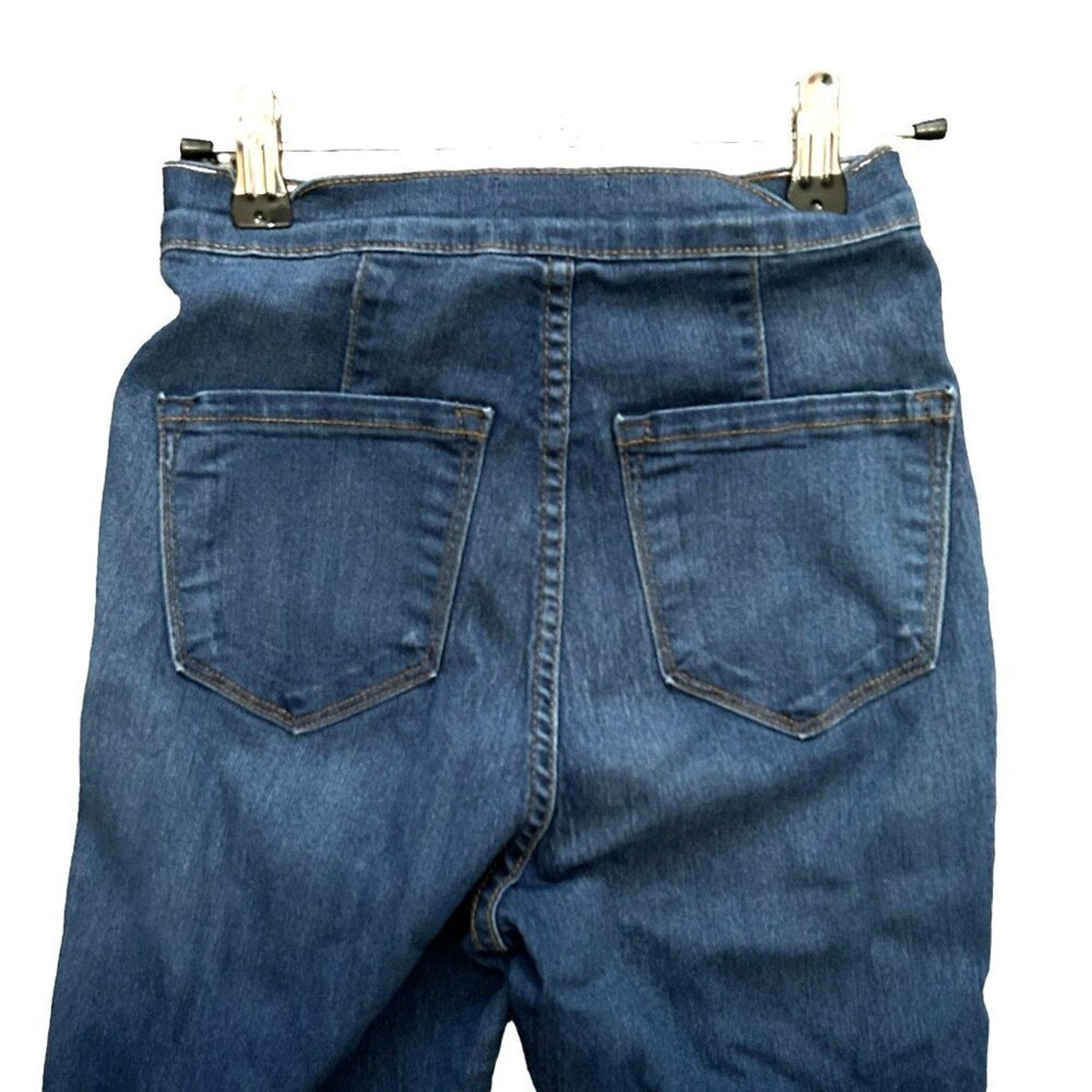 Dior Carter Women's Bell 15" Bottom Flare Distressed Jeans, Size 25 #J4-1581