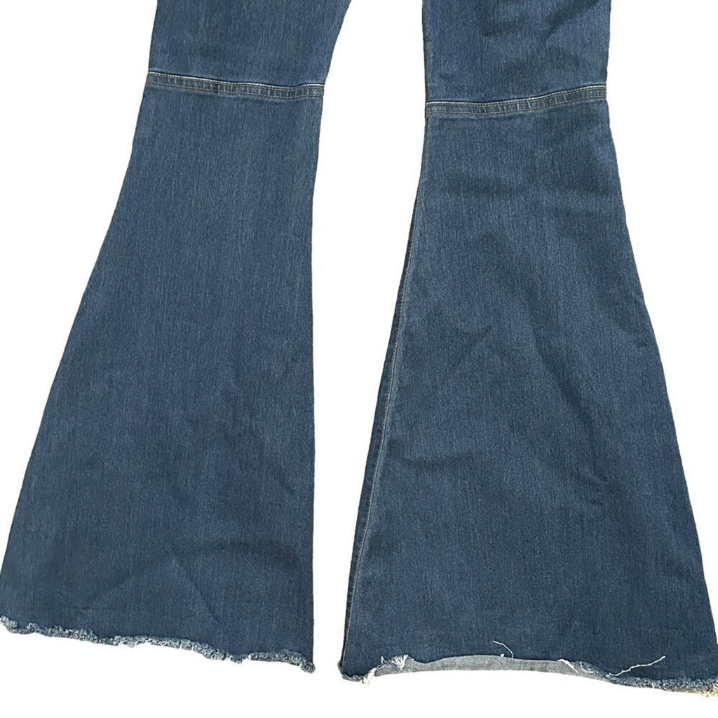 Dior Carter Women's Bell 15" Bottom Flare Distressed Jeans, Size 25 #J4-1581