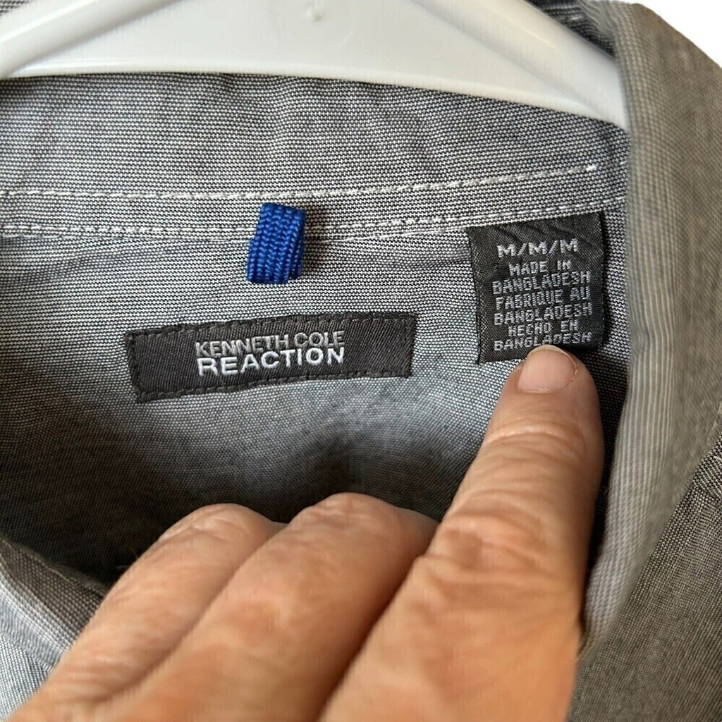 Kenneth Cole Pearl Snap Mens Western Button Up Shirt Size (M) Med. #G1251