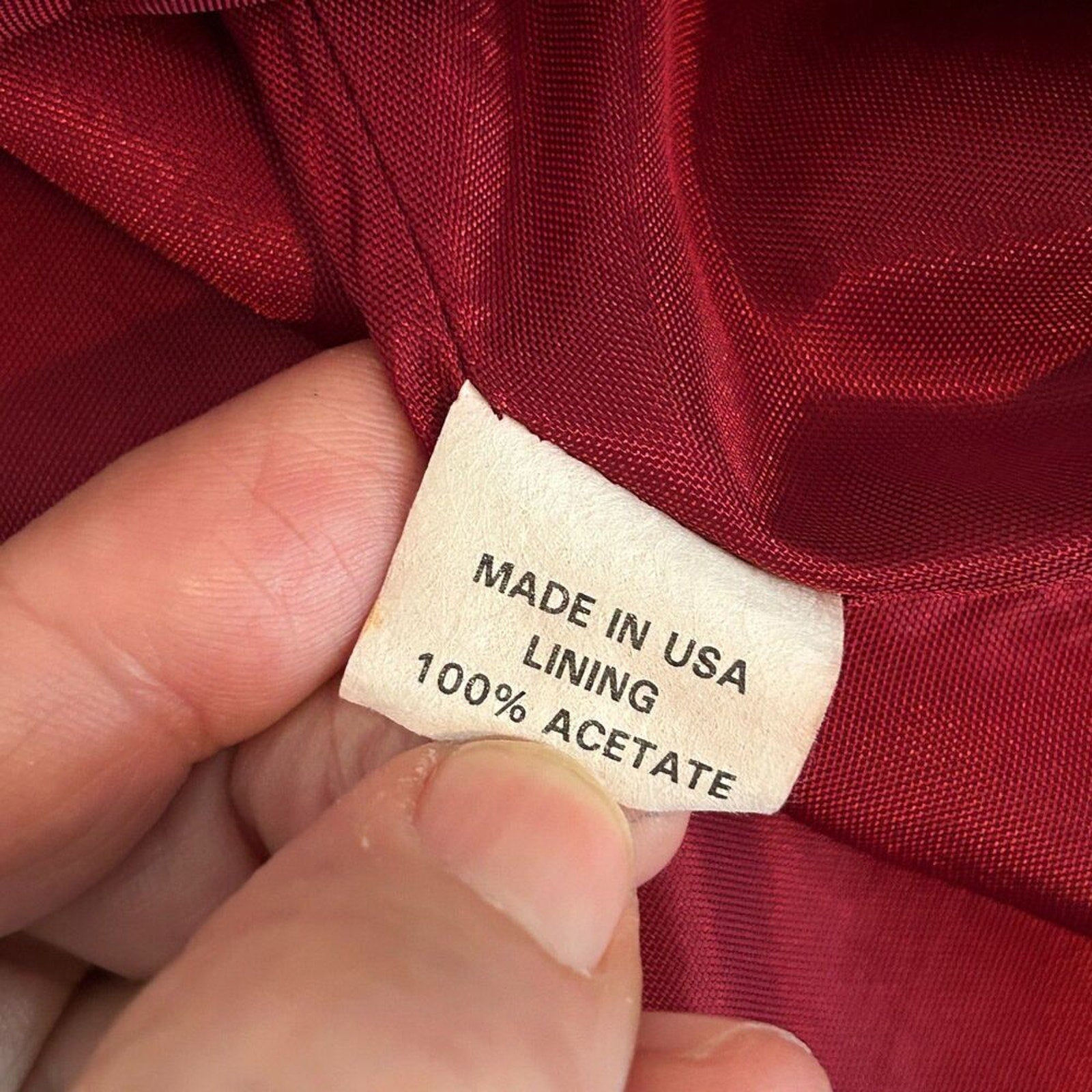 Vintage W.L.B.W. Wine Tapestry Crop Women's Blazer/Jacket Made In US Size M 8-10