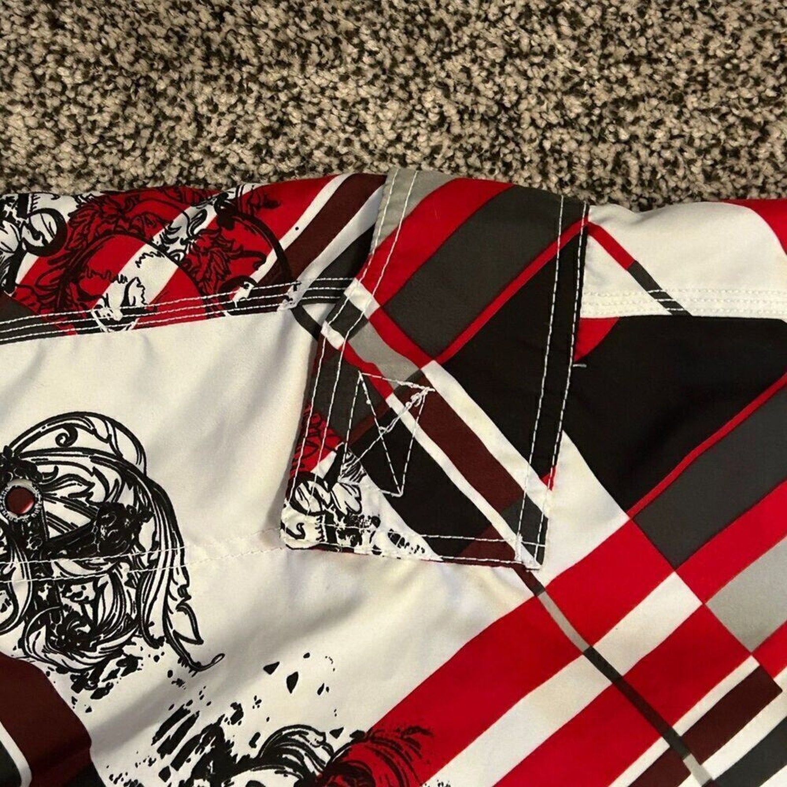 Point Zero Long Board Shorts Size M Trunks Beach Swim Surf Casual Play #A-1599