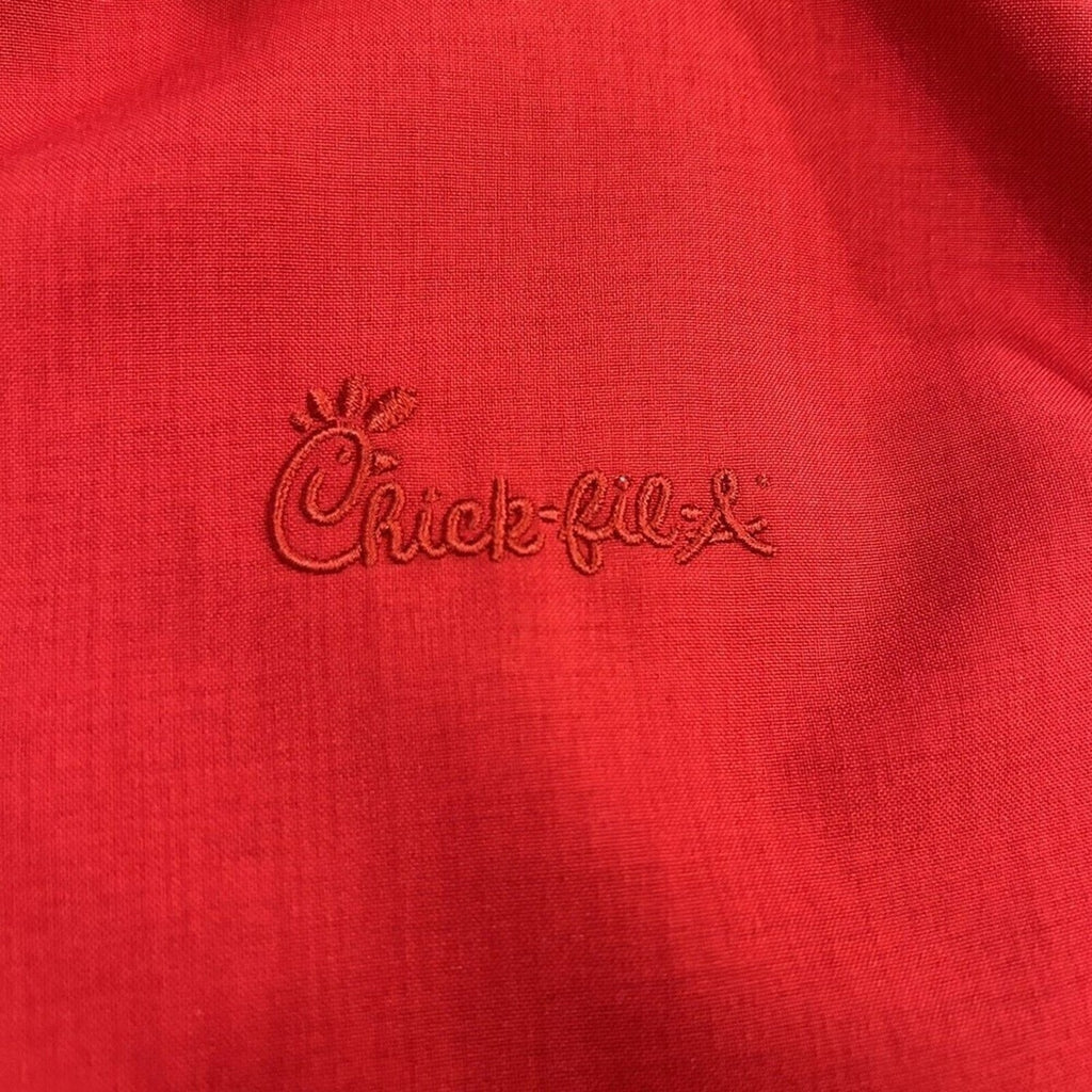 Chick-fil-A Button Up Shirt Men's oobe Red Size 2XL #F1243
