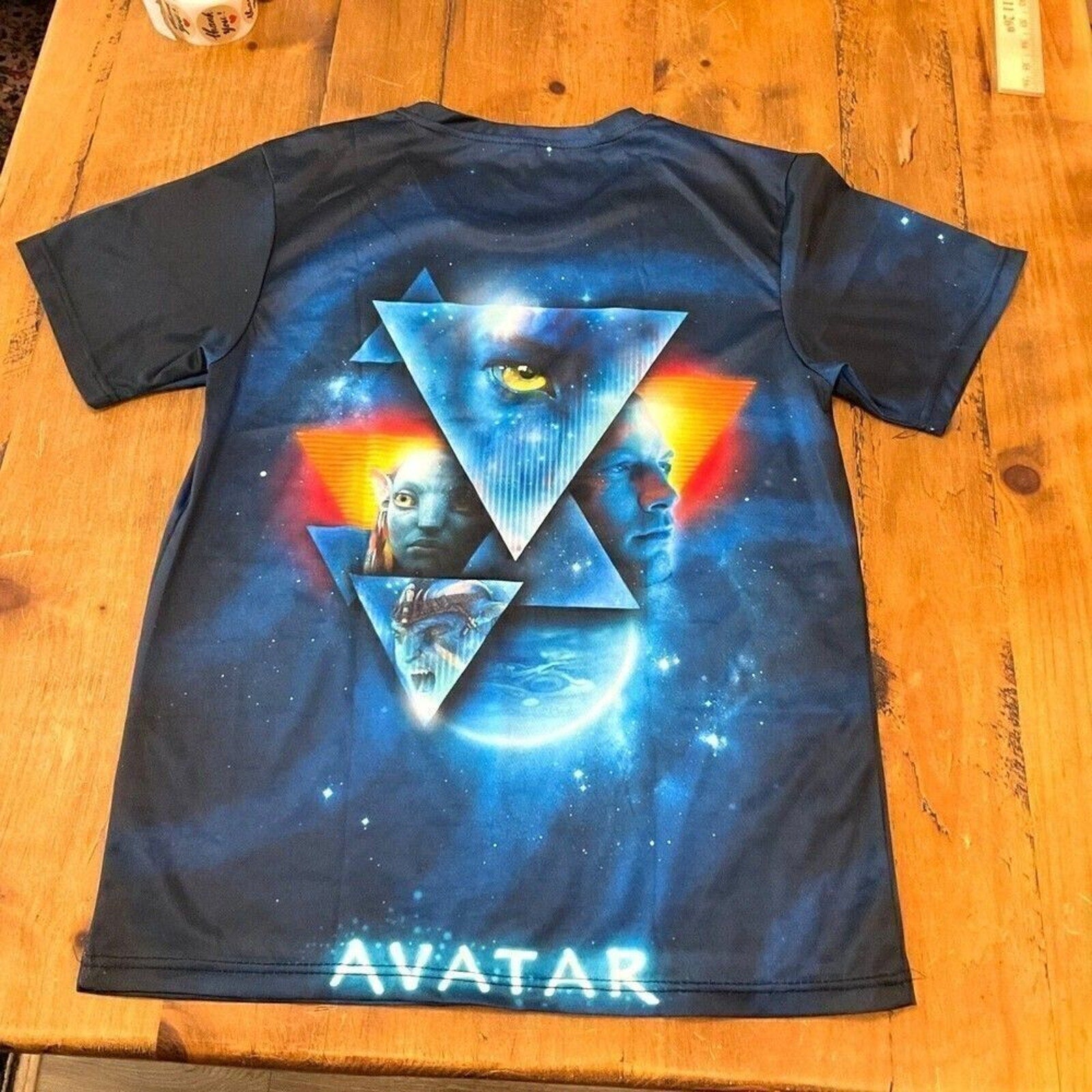 Avatar Unisex Black Graphic Shirt L – Polyester Blend #1056