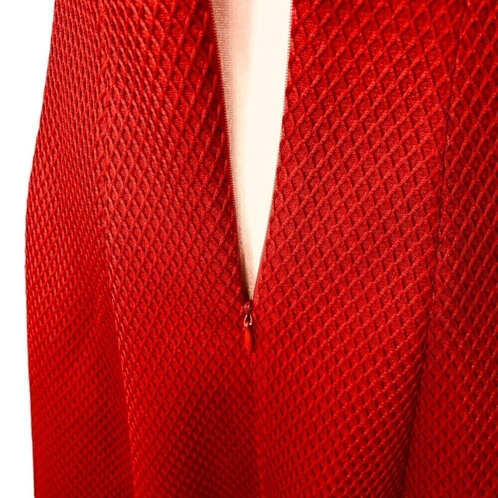 Julia Jordan red lined dress V‑neck cap sleeve size 8e