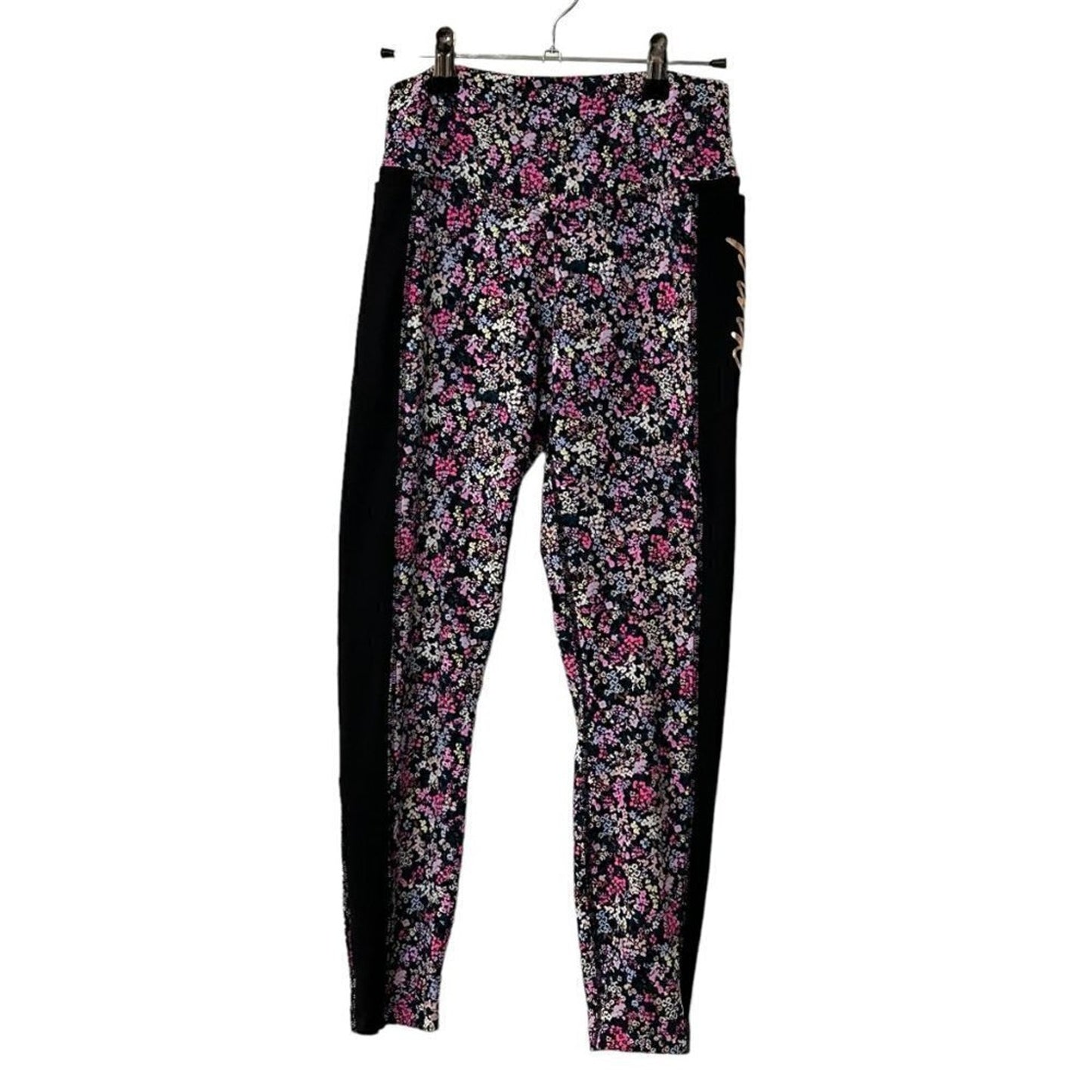 Victoria Secret Womens Pink Ultimate Leggings Size S/P Stretch Floral #N1406
