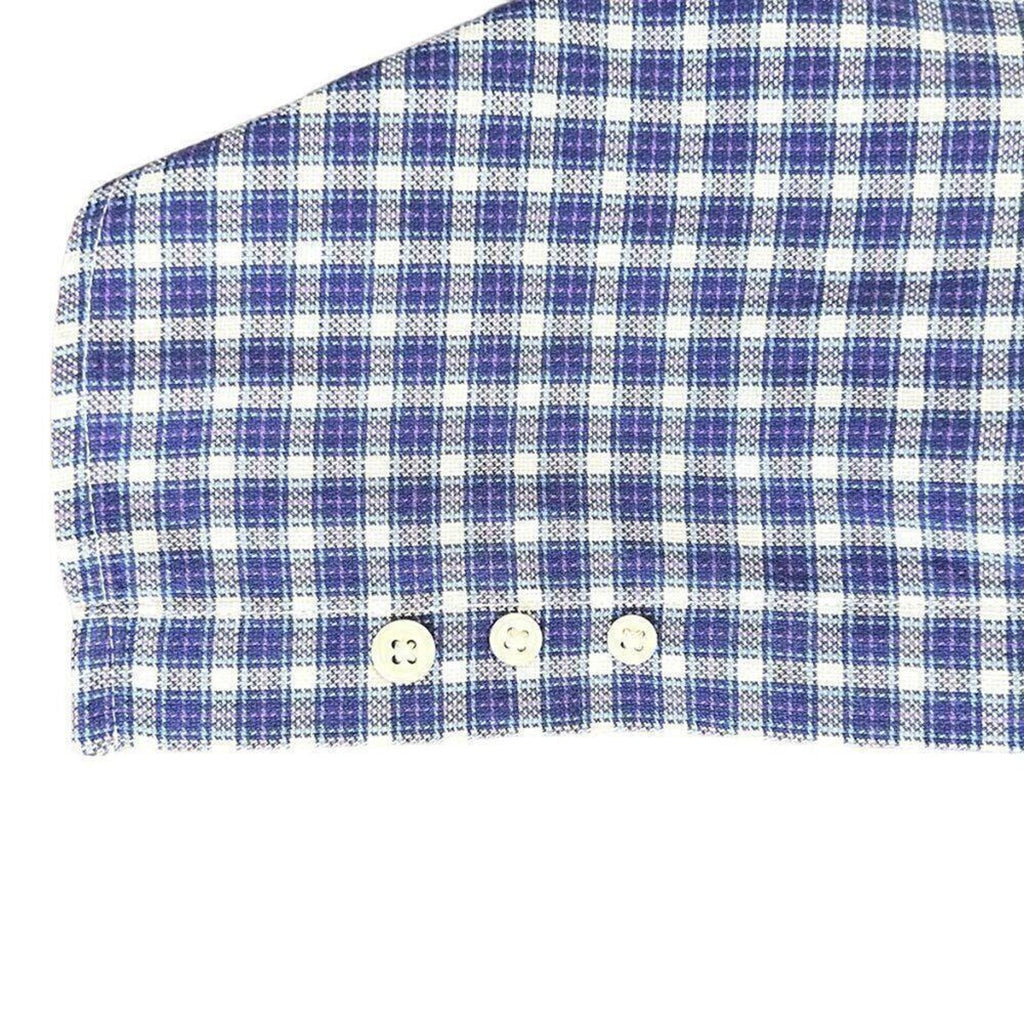 Tommy Hilfiger  Mens Shirt Size XL Blue White Button Up Long Sleeve Check #M1362