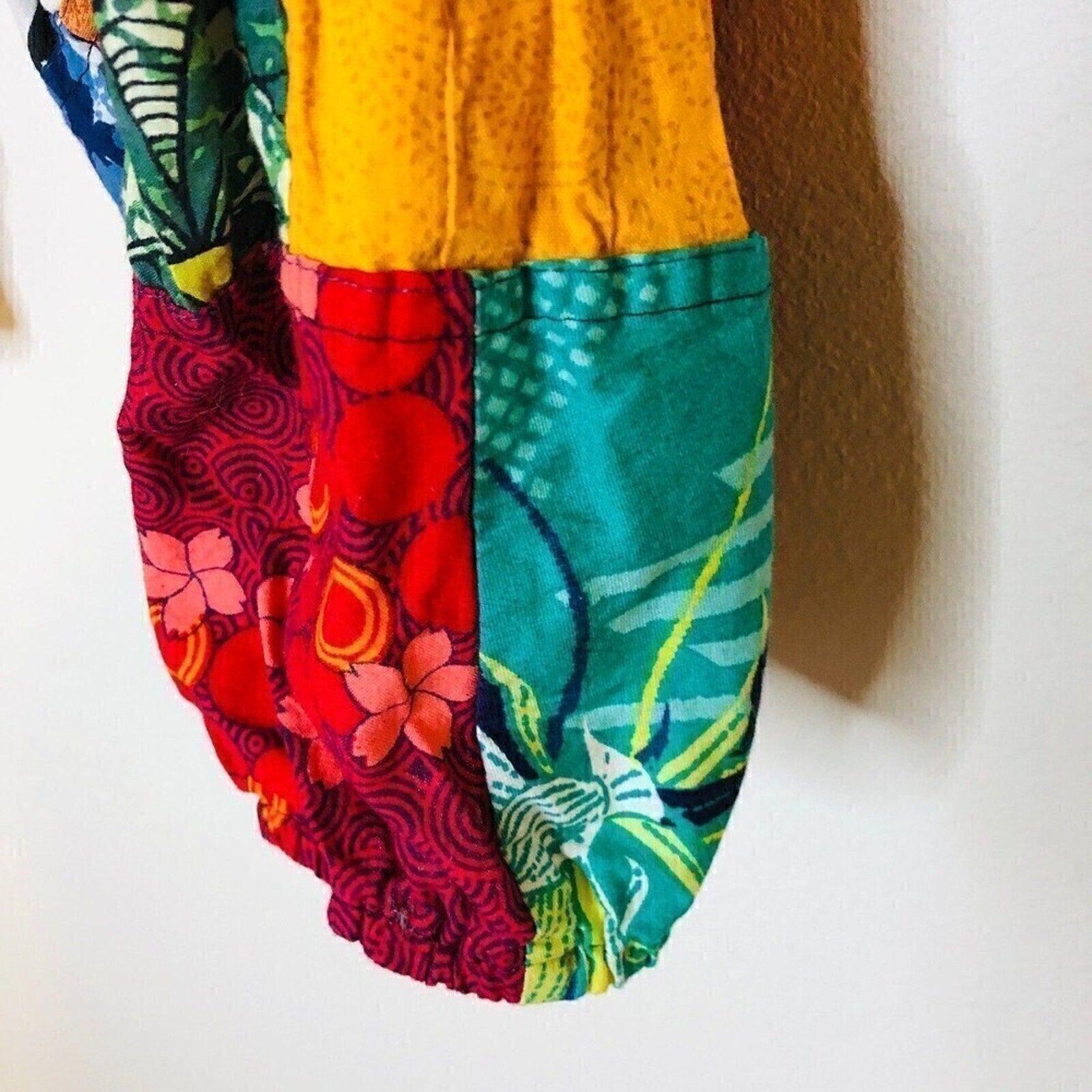 Jumpsuit Sleeveless for Women, Sz. S/M Blowsy Legs, Stretch Top, Multicolor Boho