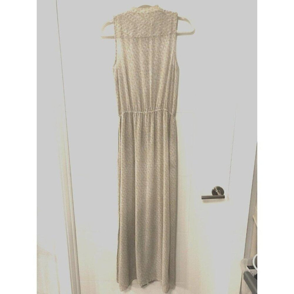 Michael Kors Women’s Flower-Print Maxi Dress Size S — Snap Closure & Front Slit