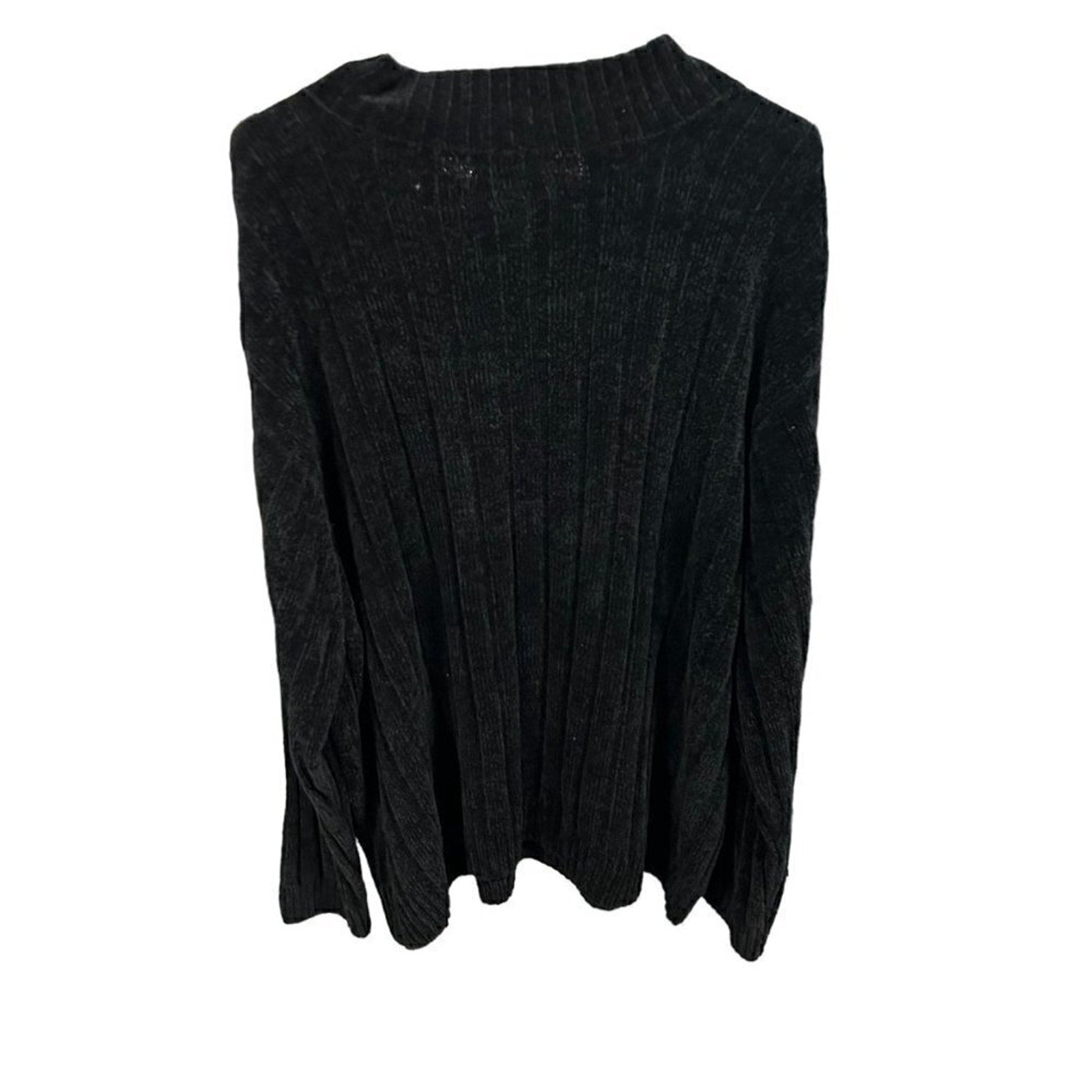 Knightbridge Men's Sweater Pullover Size 4x 1/4 Zip Black Knit #L1345