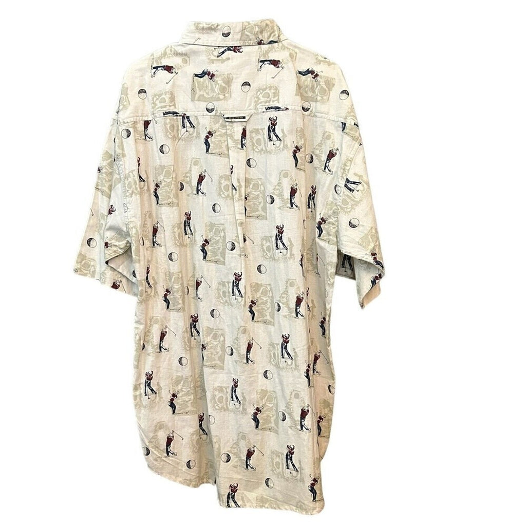 Bay Creek Men's XL Big Golf Shirt Short Sleeve - New - Cream Color, #1166