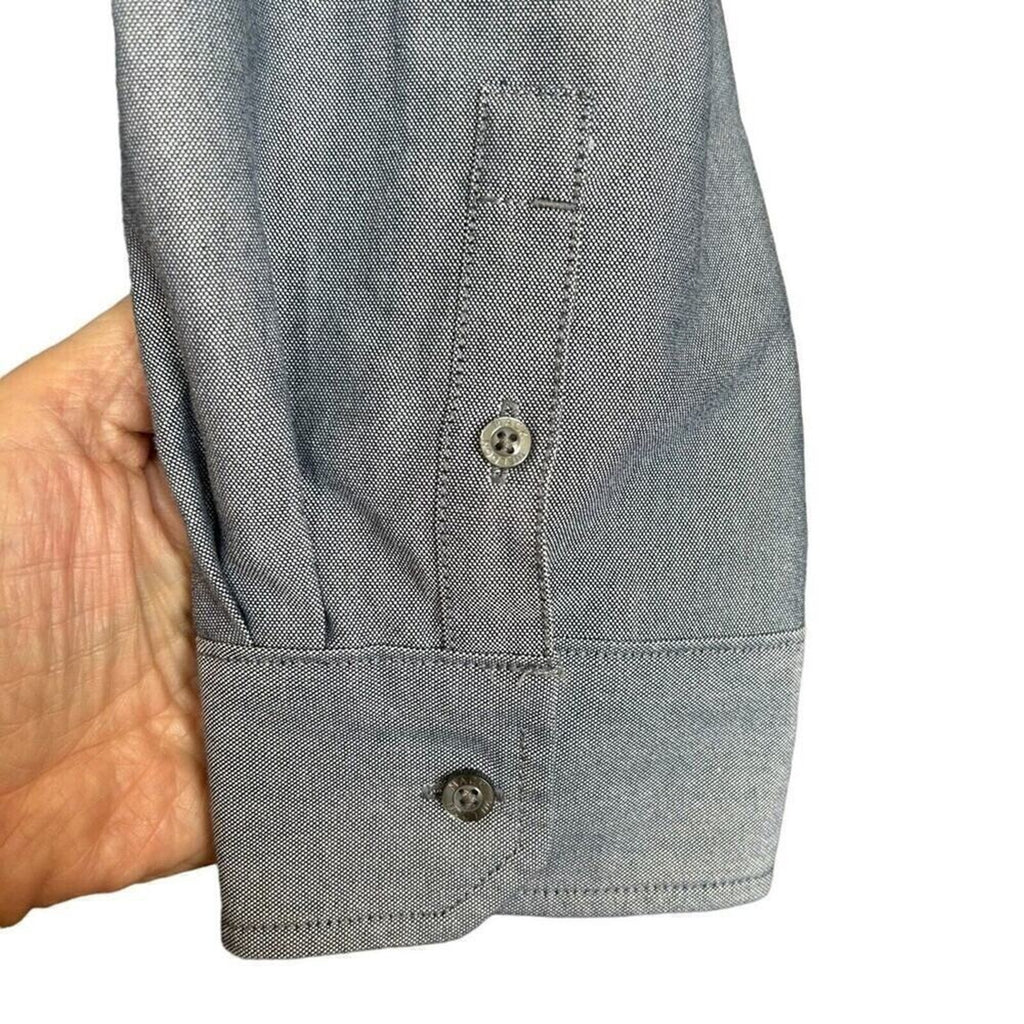 Mark Weldon Men's Button Down Shirt Gray Size X-Large #F1239