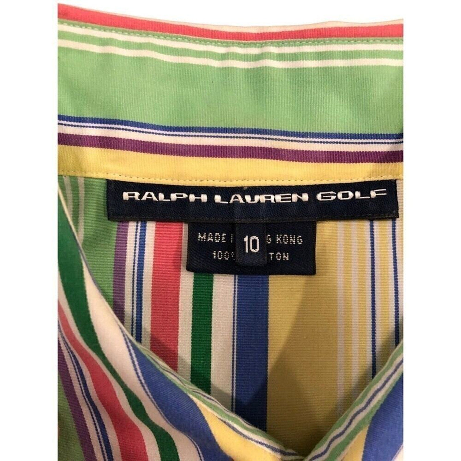 Ralph Lauren Golf Women's Striped Top Size 10 (See Photos) Long Sleeve