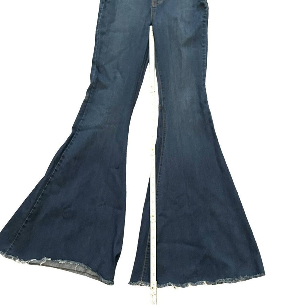 Dior Carter Women's Bell 15" Bottom Flare Distressed Jeans, Size 25 #J4-1581