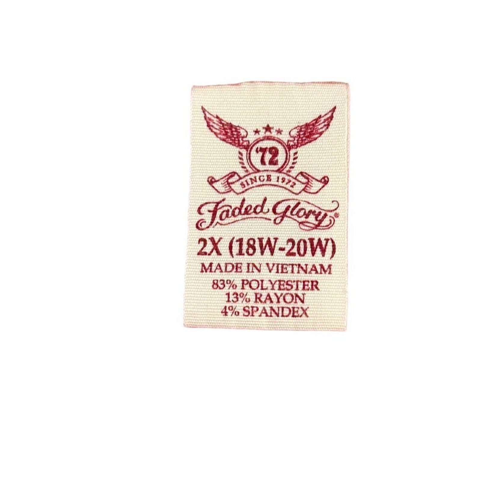 Faded Glory Women's Knit Sweater Size 2X (18W - 20W) Pink 11" Sleeves #M1395