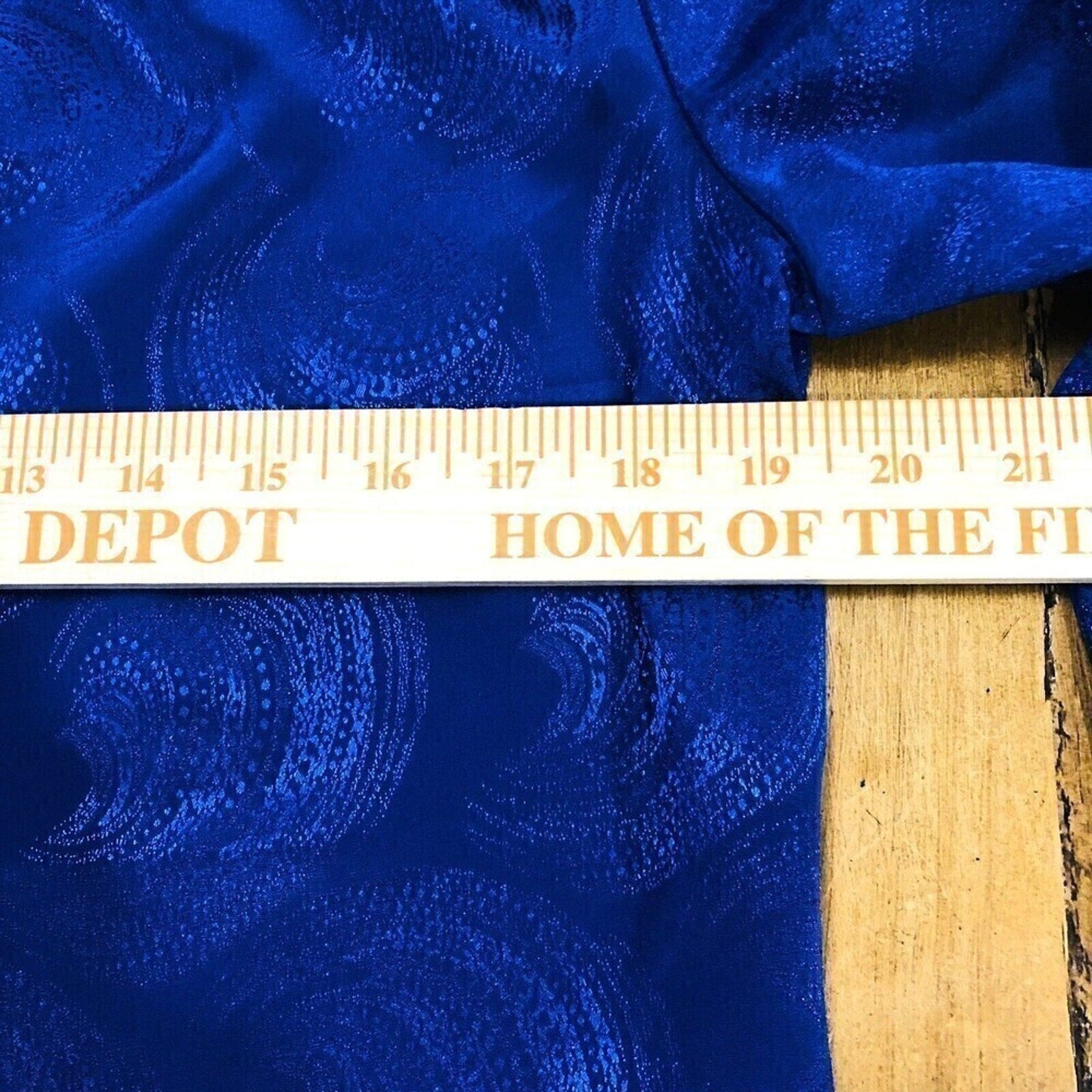 Bleyle Women’s Long‑Sleeve Blouse L – Blue Paisley Hidden Buttons #1014