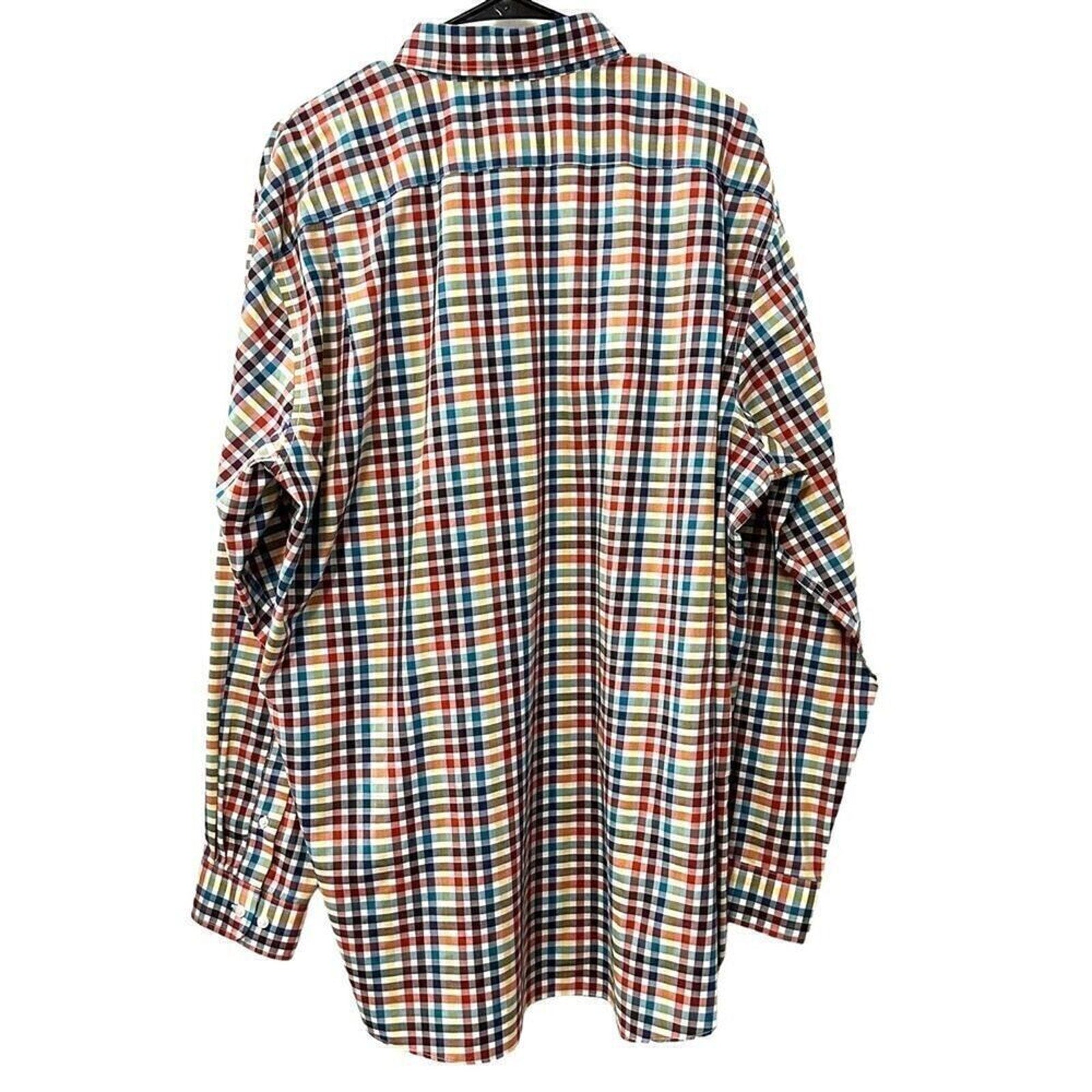 L.L. Bean multicolor cotton dress shirt XL Regular traditional fit #1173