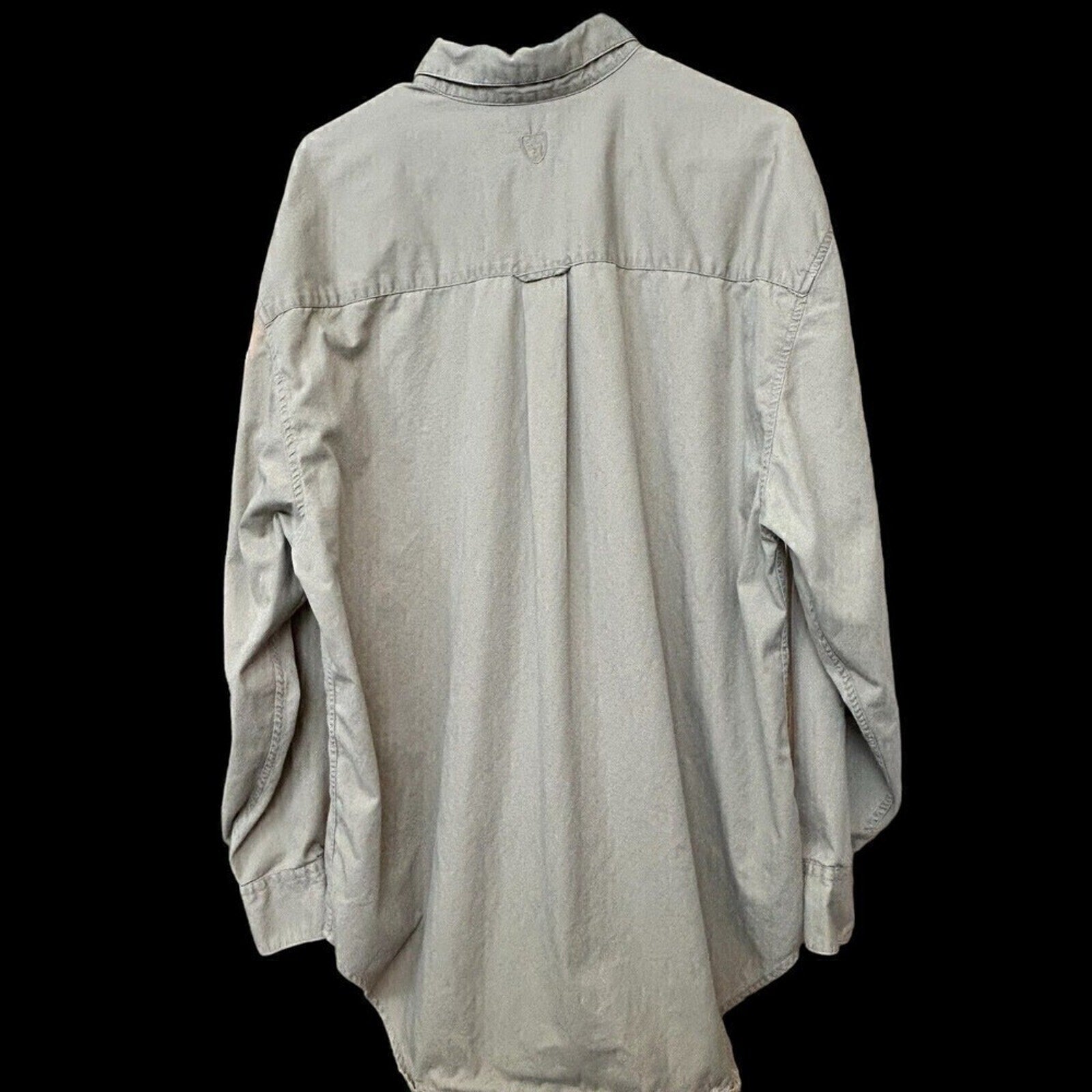 Duck Head Men's Shirt Long Sleeve Button Up Beige Size XL #A1154