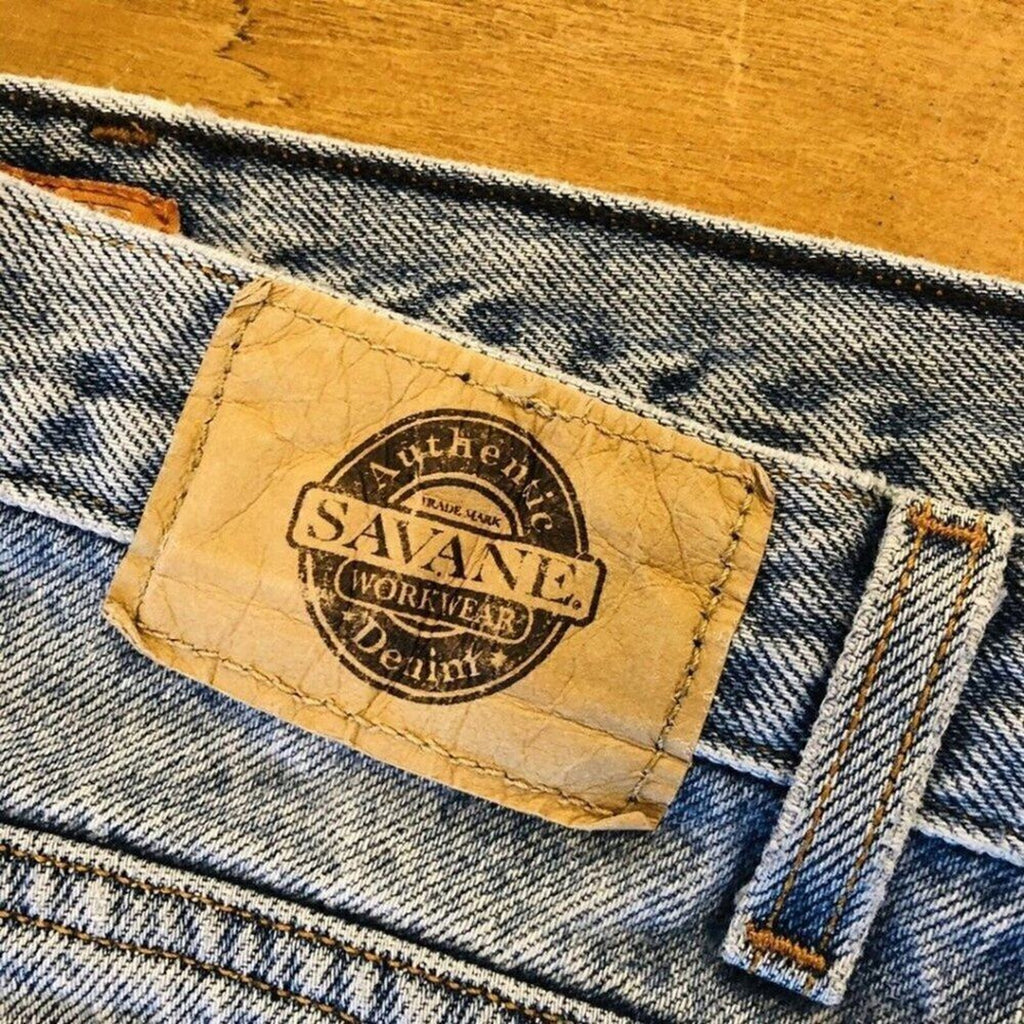 Savane Men's Jeans, Blue Relaxed Fit, Size 36" x 30", Distressed, Faded Style