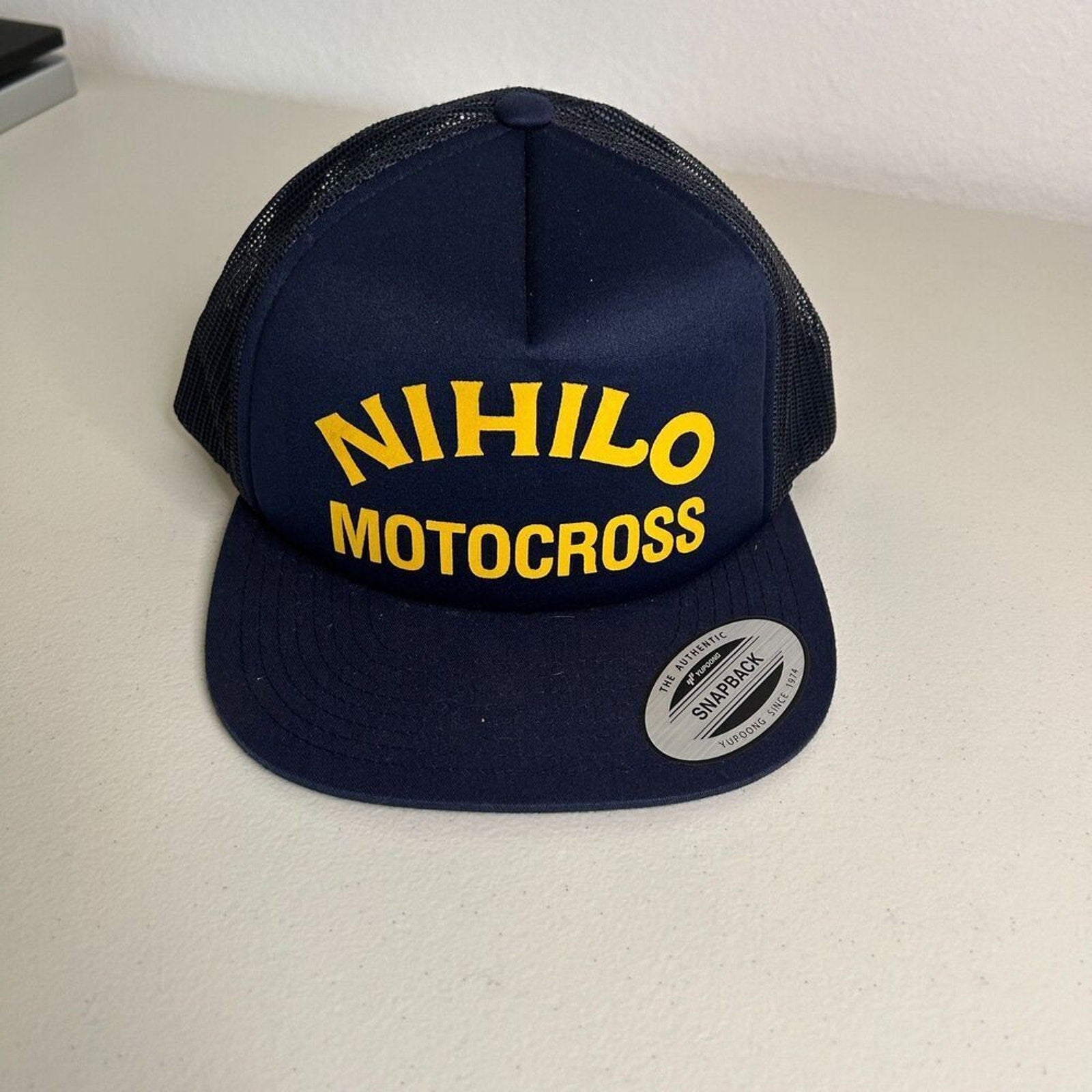 NIHILO Motocross Hat NWOT Blue Snapback