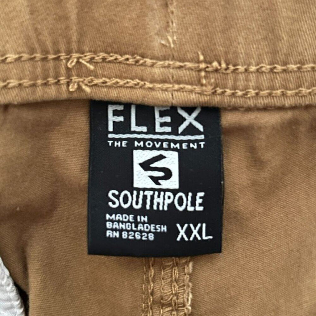 South Pole Flex Men's Casual Pull-on Stretch Drawstring Brown Jogger #J3-1483