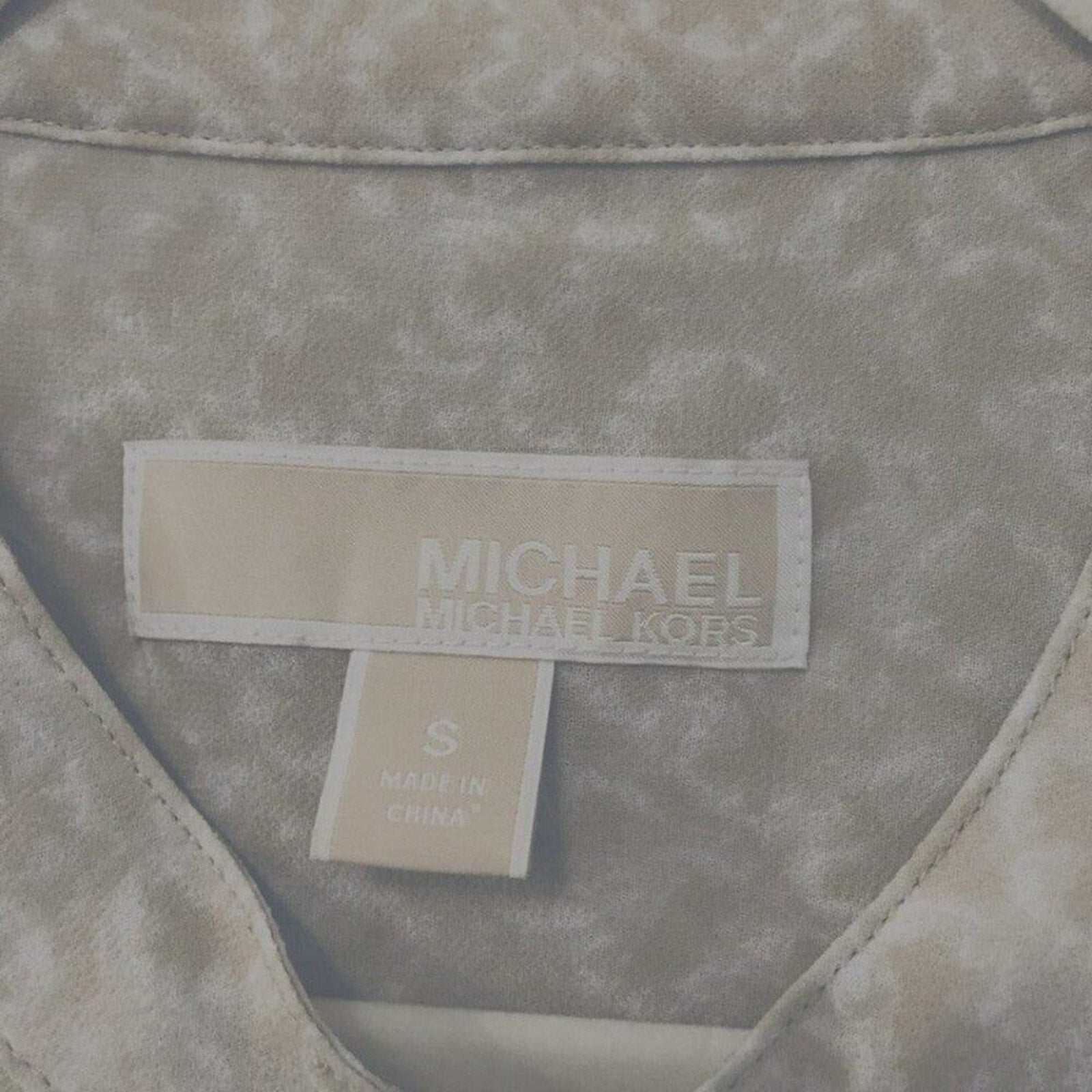 Michael Kors Women’s Flower-Print Maxi Dress Size S — Snap Closure & Front Slit