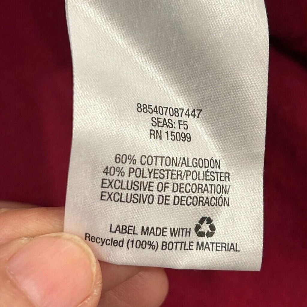 Laura Scott Women Plus Size 1x Dark Burgundy Paisley T-Shirt Top Beads #K1372