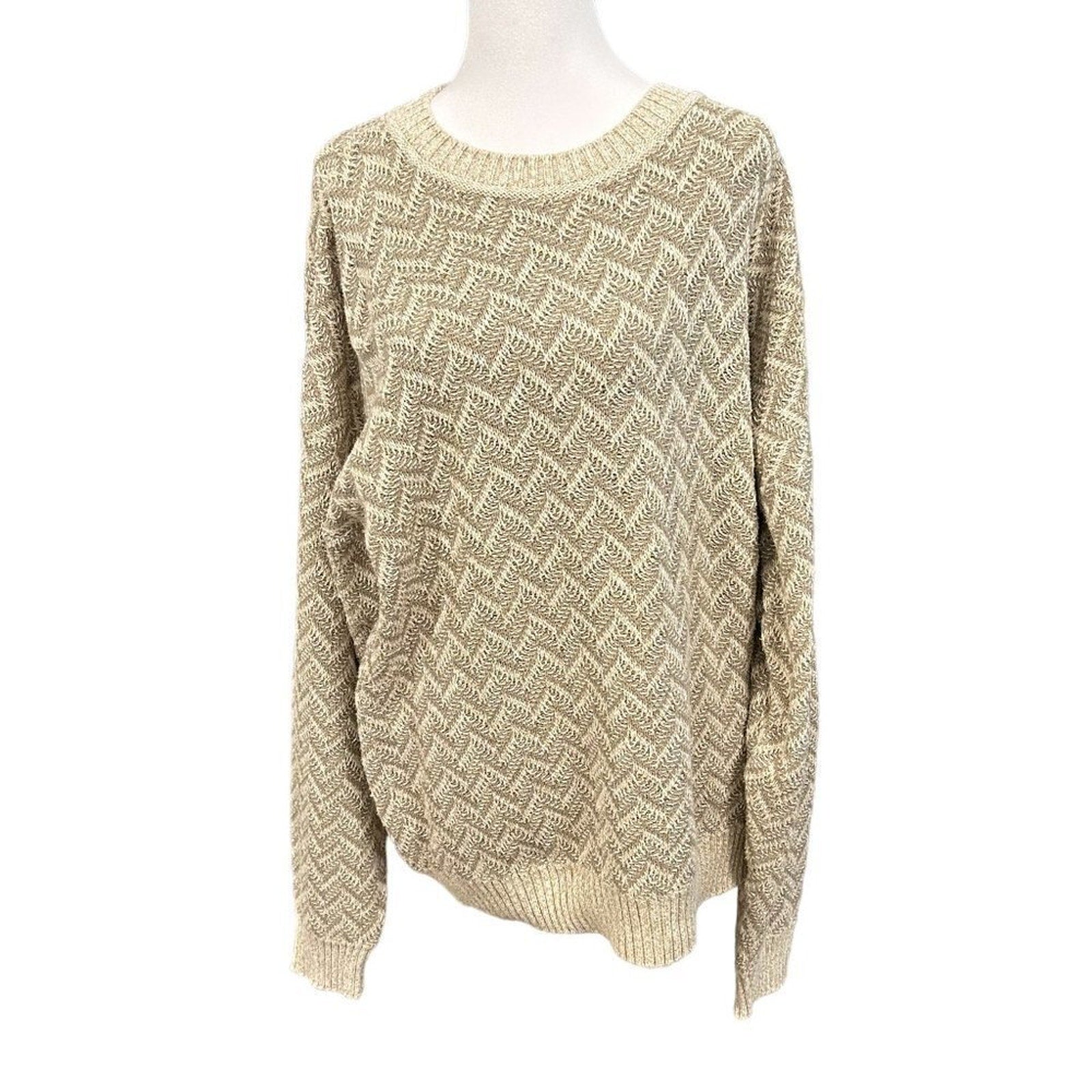 Ashley Vintage Thick Sweater Size Large Long Sleeve Made in USA #L1373