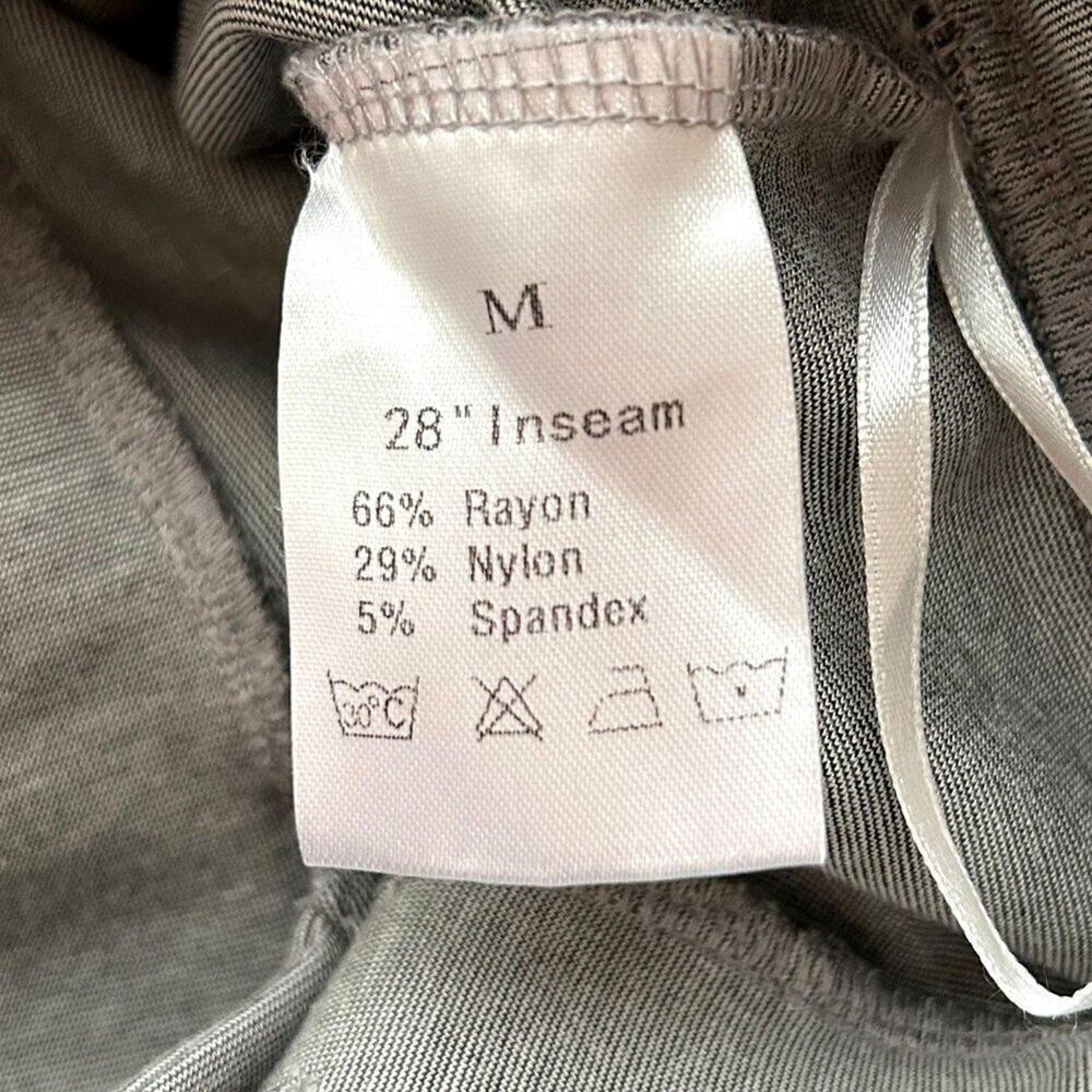 Puweer Women's Pants Size M, Grey, Rayon Nylon Spandex  (See Photos) #B1459