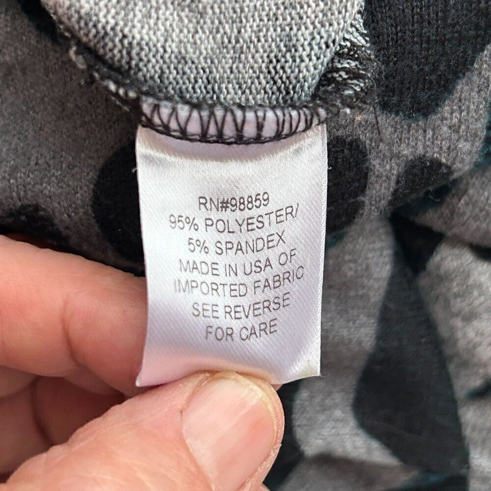 118 by Walter Baker Women’s Dress – Size Medium, Black & Grey Animal Print, Soft Flowing Fabric