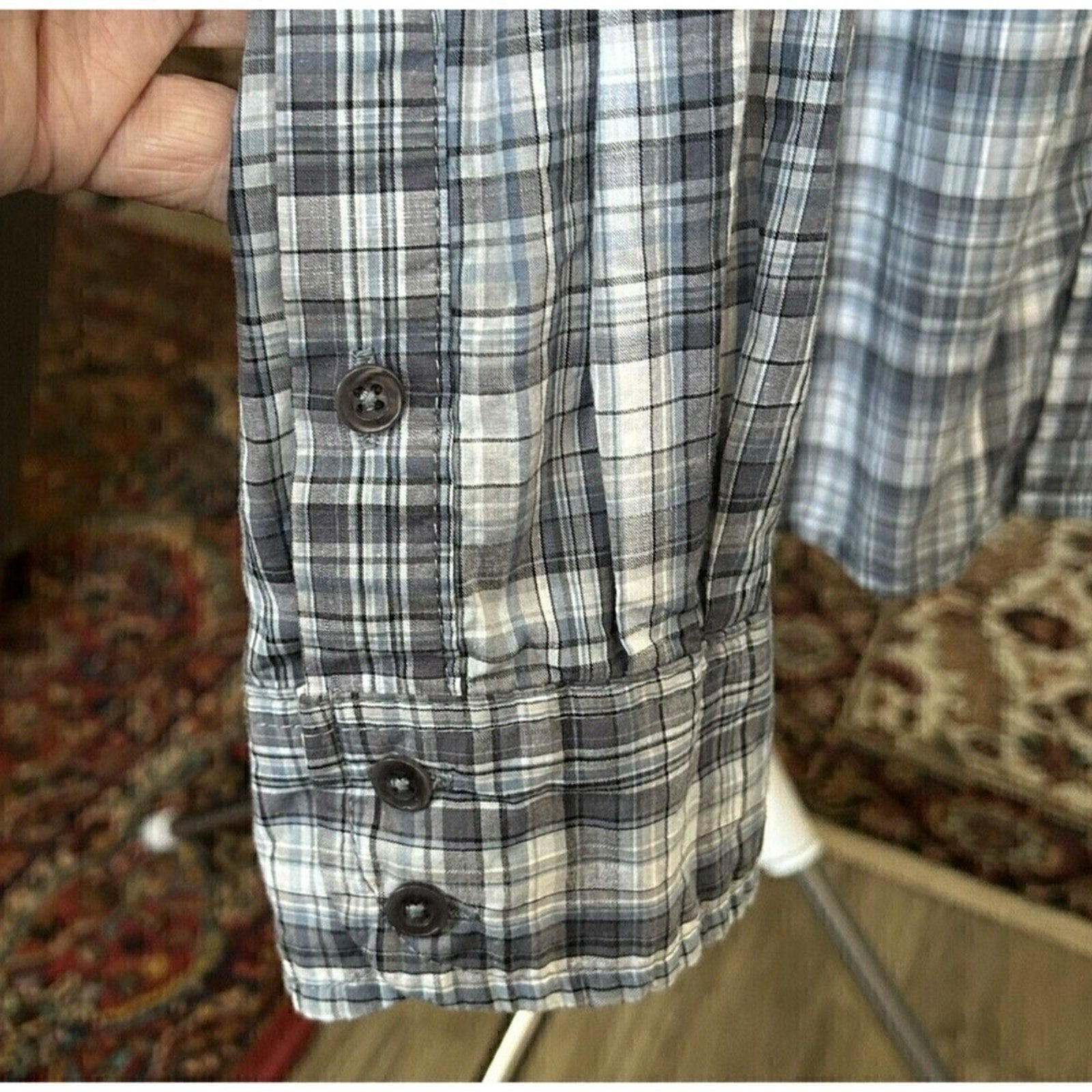 Buffalo David Bitton Men's Button Up Plaid Shirt Size XL Slim Fit #H1309