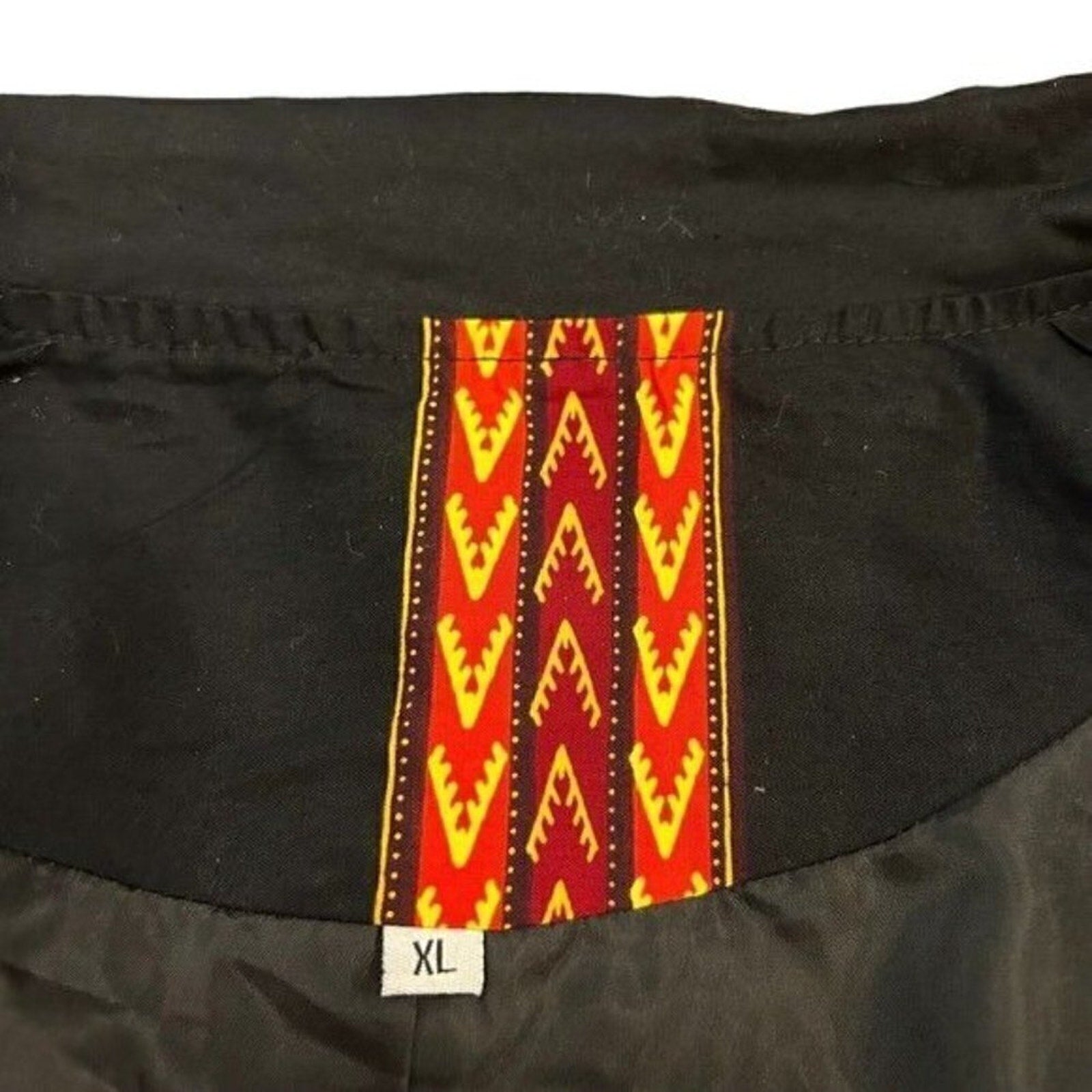 African Dashiki Women’s Jacket – Size XL, Long Sleeve Full-Zip, Breathable Dashiki Print, #SH