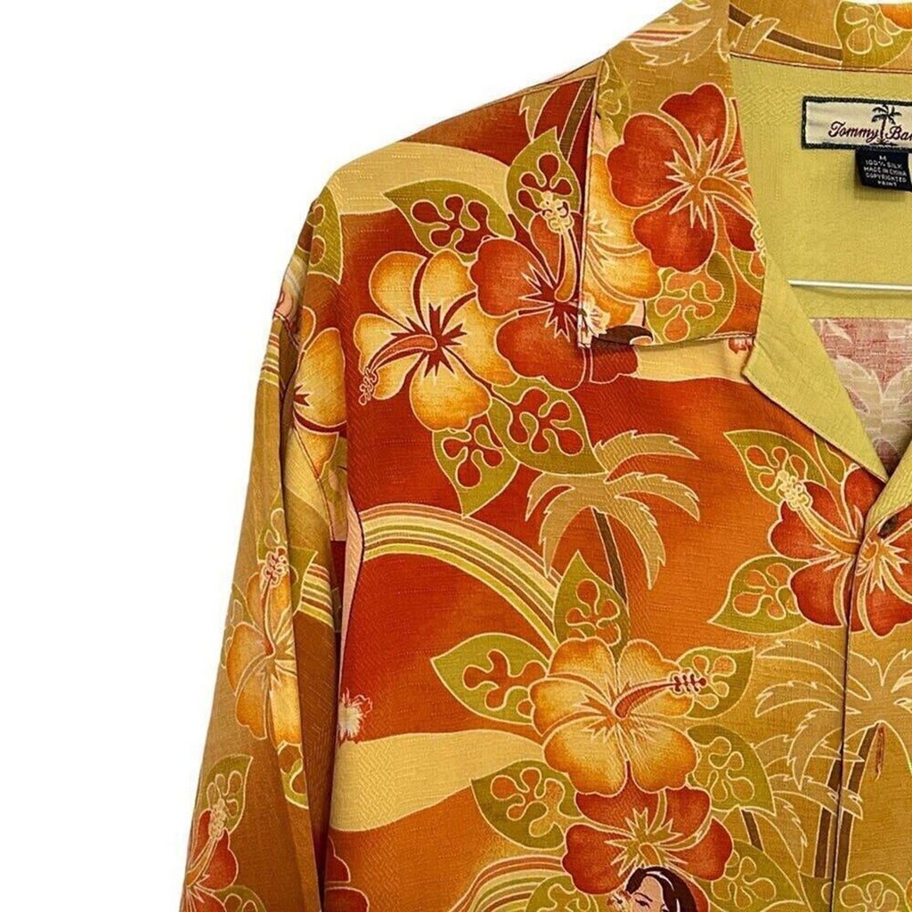 Tommy Bahama Tropical Girls Size M, Silk Relaxed Fit Rare Vintage #J-1565