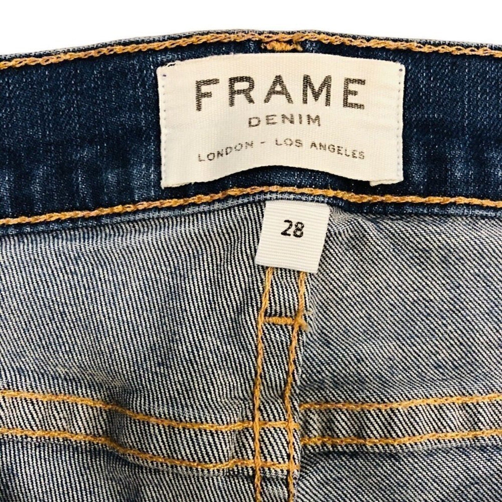 Frame Denim Jeans Le Skinny De Jeanne Womens Size 28 Mid Rise Made in USA #1079