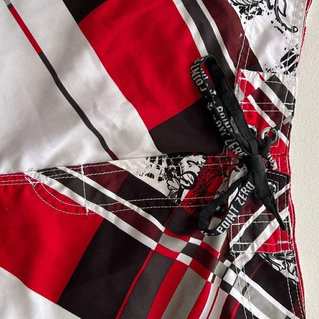 Point Zero Long Board Shorts Size M Trunks Beach Swim Surf Casual Play #A-1599