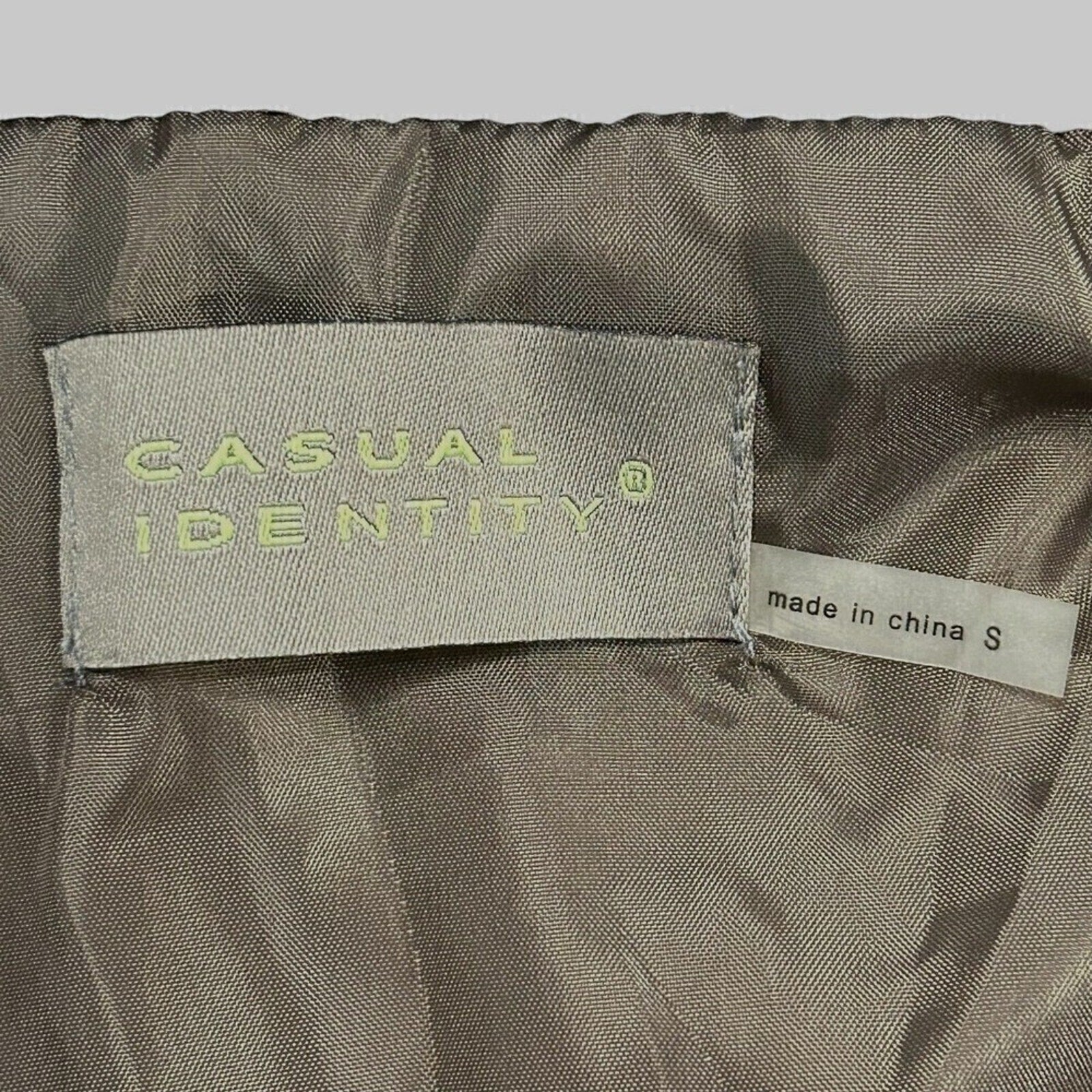 Casual Identity Quilted Vest Women's Sz. S Faux Fur Collar Snap Closure #K1349