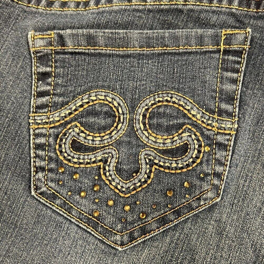 Torrid Womens Denim Jeans Sz. 16 Flair Leg Med. Wash Blue Stretchy #1397