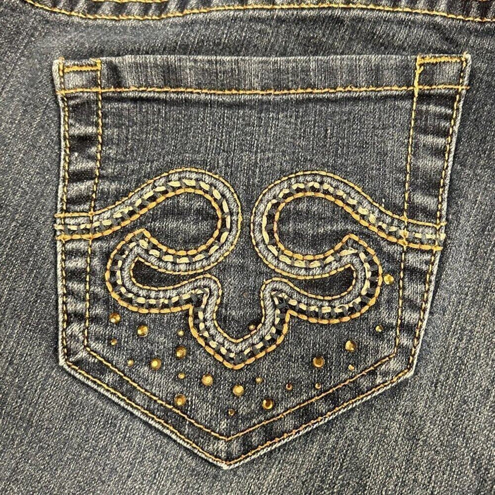 Torrid Womens Denim Jeans Sz. 16 Flair Leg Med. Wash Blue Stretchy #1397