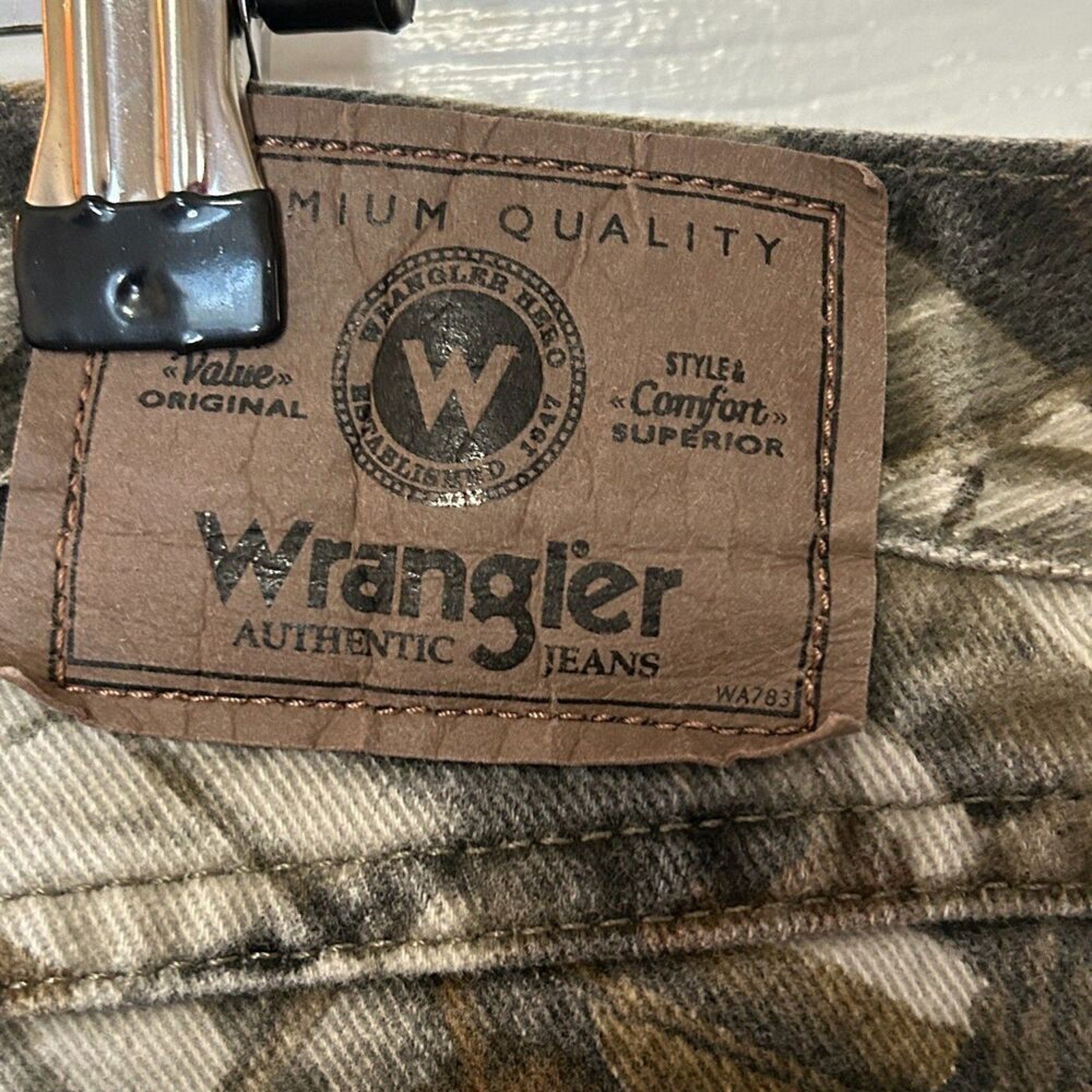 Wrangler Hunting Pants Men Size 42 x30 Realtree Hardwoods Camo Dubl. Knee
