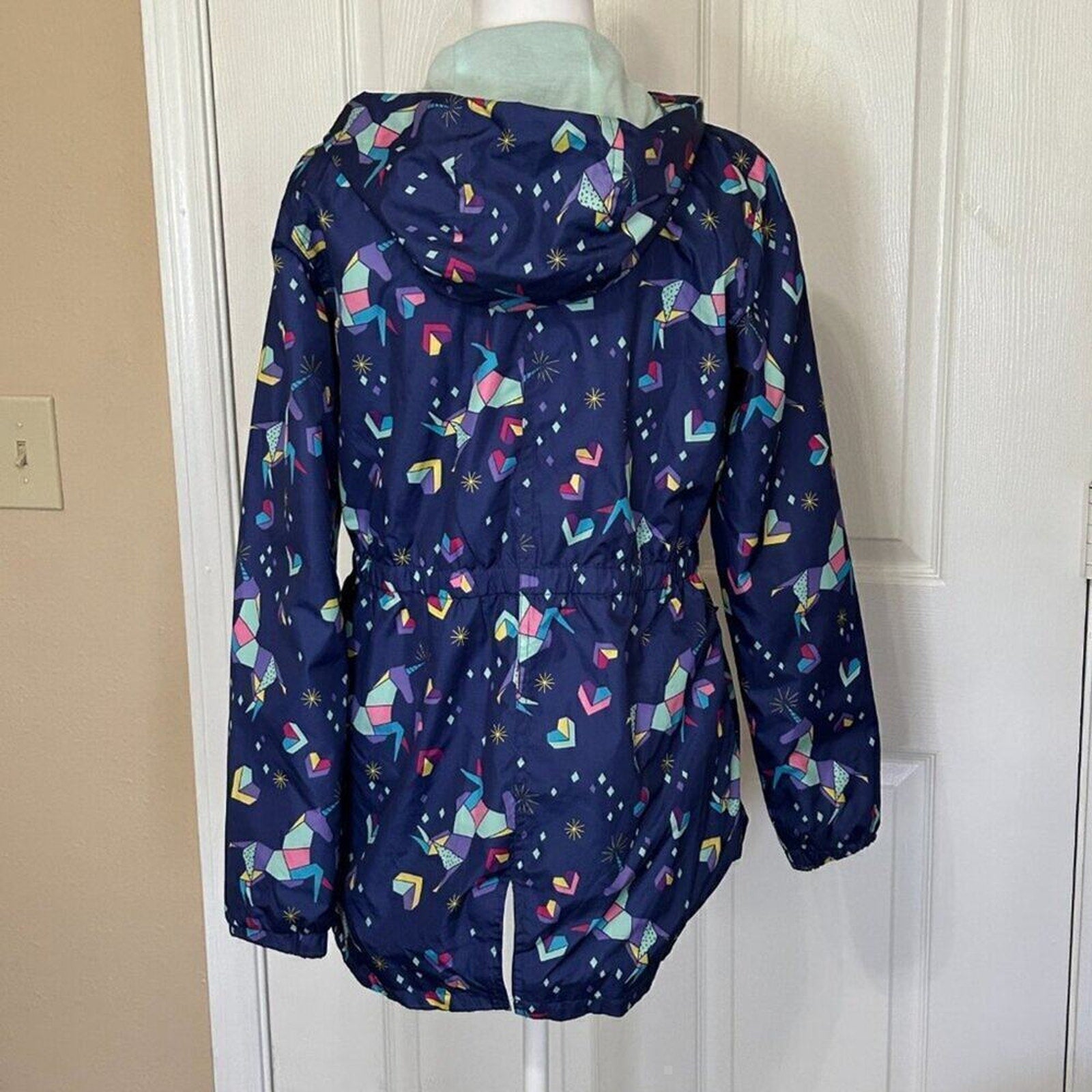 CAT & JACK Zip-up Hoodie Jacket Multi-Color Windbreaker Size XL (14-16)